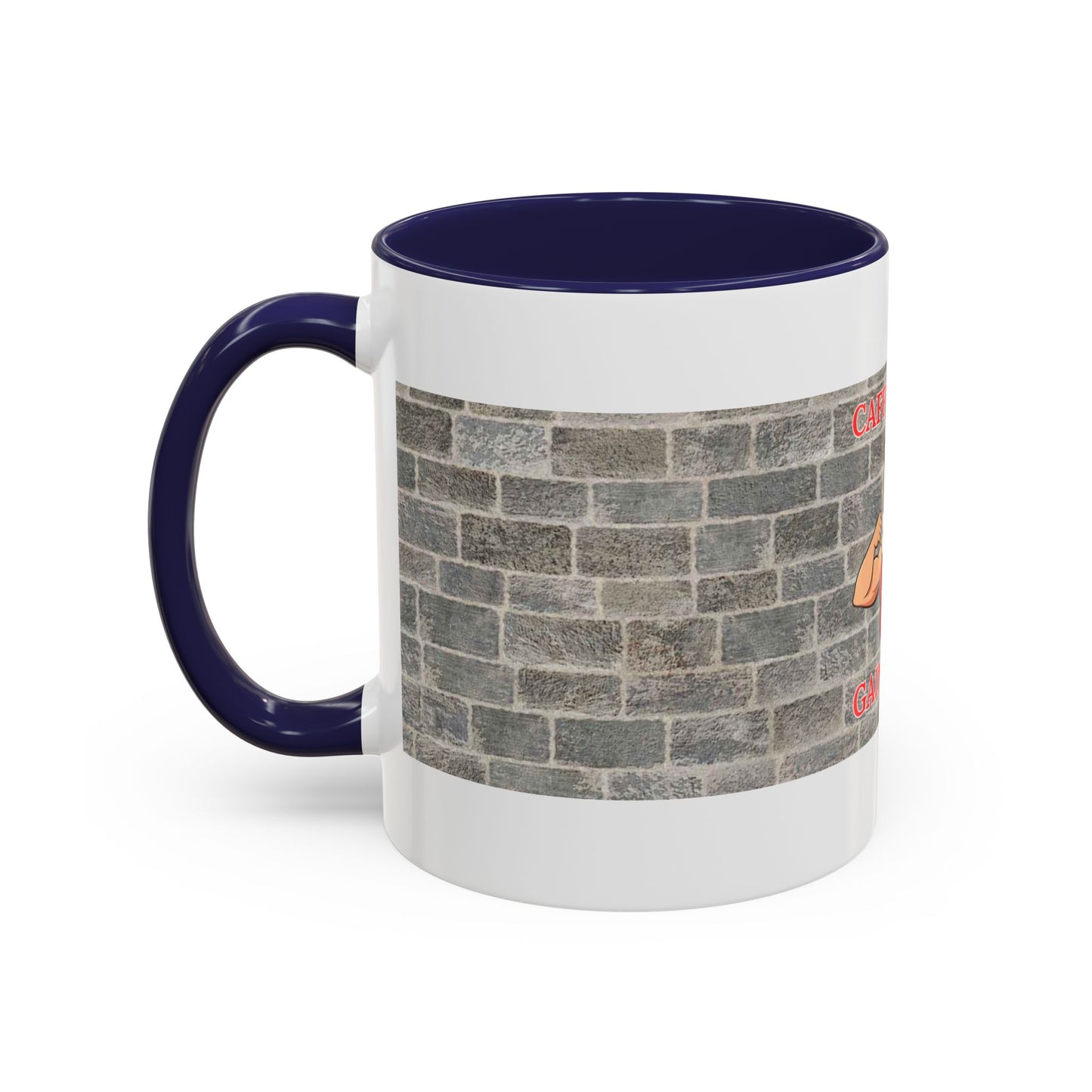 Caffeine Fix Gains Flex Coffee Mug - Fitness Mug, Gym Gift, Motivational Drinkware, Bodybuilding Accessory, Workout Coffee Cup