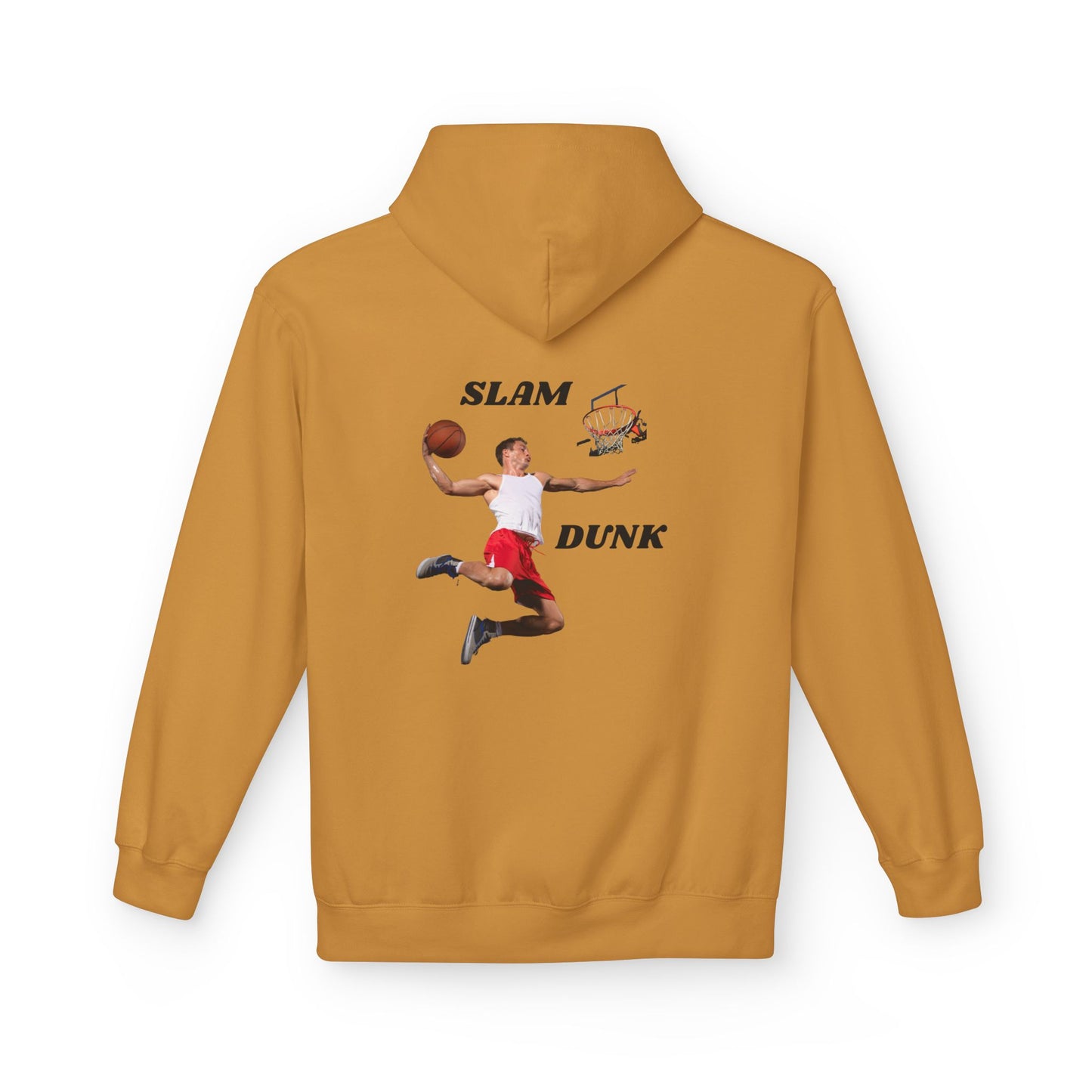 "Slam Dunk" Hoodie for Basketball Lovers, Unisex Athletic Wear, Casual Gift for Sports Fans, Cozy Fleece Pullover, Perfect for Game Days