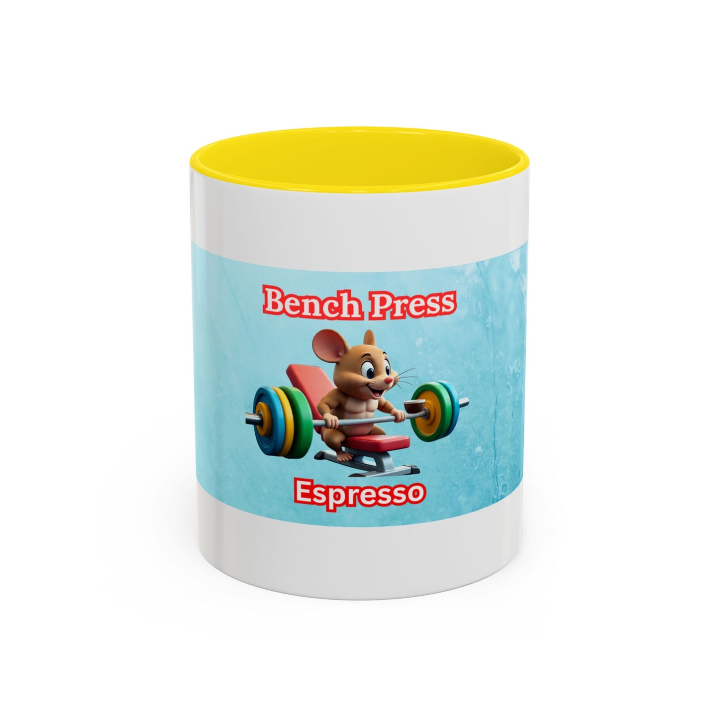 Funny Bench Press Coffee Mug for Gym Lovers, Workout Mug, Fitness Gift, Motivational Cup, Unique Espresso Cup