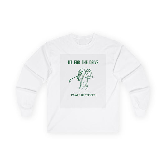 Golf Motivational Long Sleeve Tee, Perfect Gift for Golf Lovers, Unisex Sportswear, Fitness Apparel, Casual Wear, Birthday Present