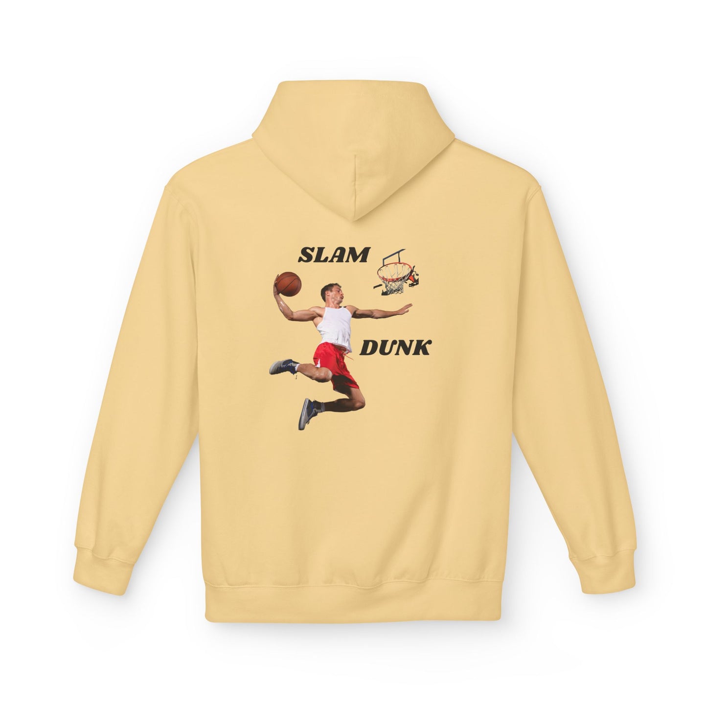 "Slam Dunk" Hoodie for Basketball Lovers, Unisex Athletic Wear, Casual Gift for Sports Fans, Cozy Fleece Pullover, Perfect for Game Days