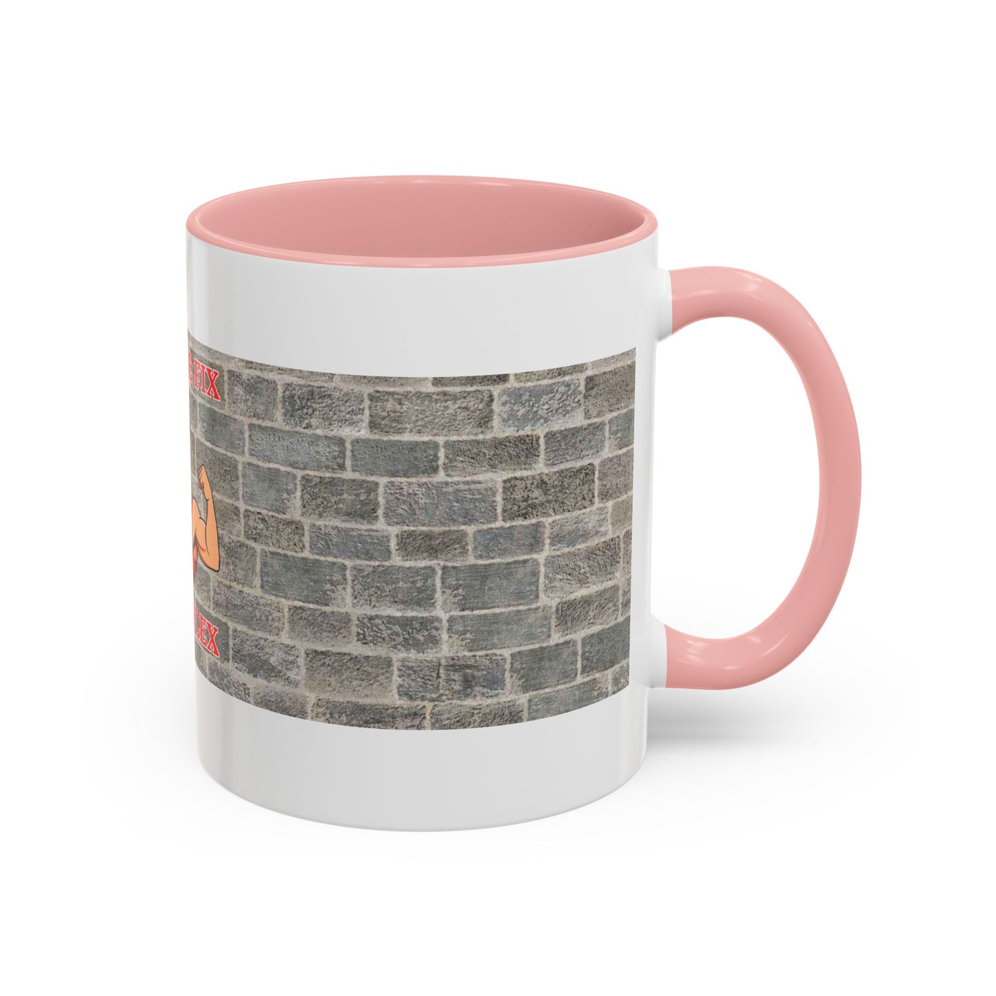 Caffeine Fix Gains Flex Coffee Mug - Fitness Mug, Gym Gift, Motivational Drinkware, Bodybuilding Accessory, Workout Coffee Cup