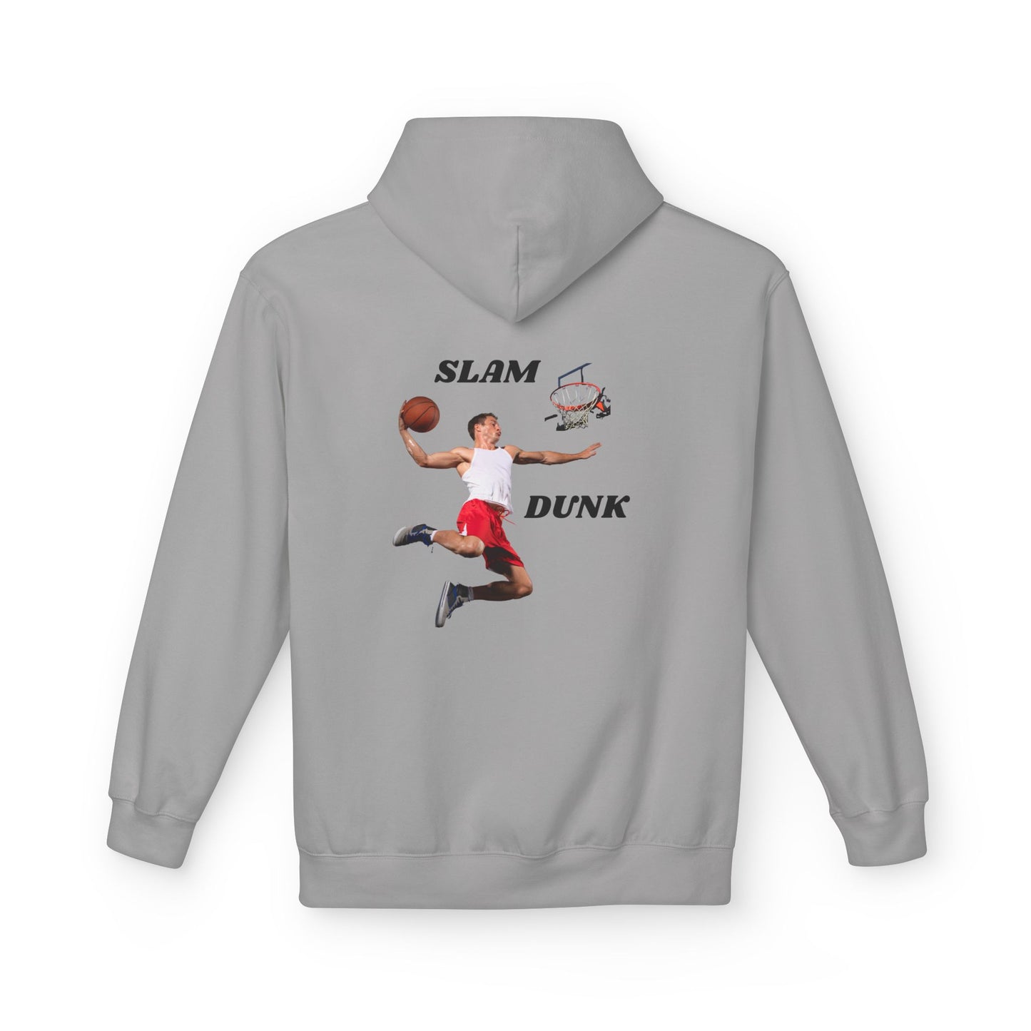 "Slam Dunk" Hoodie for Basketball Lovers, Unisex Athletic Wear, Casual Gift for Sports Fans, Cozy Fleece Pullover, Perfect for Game Days