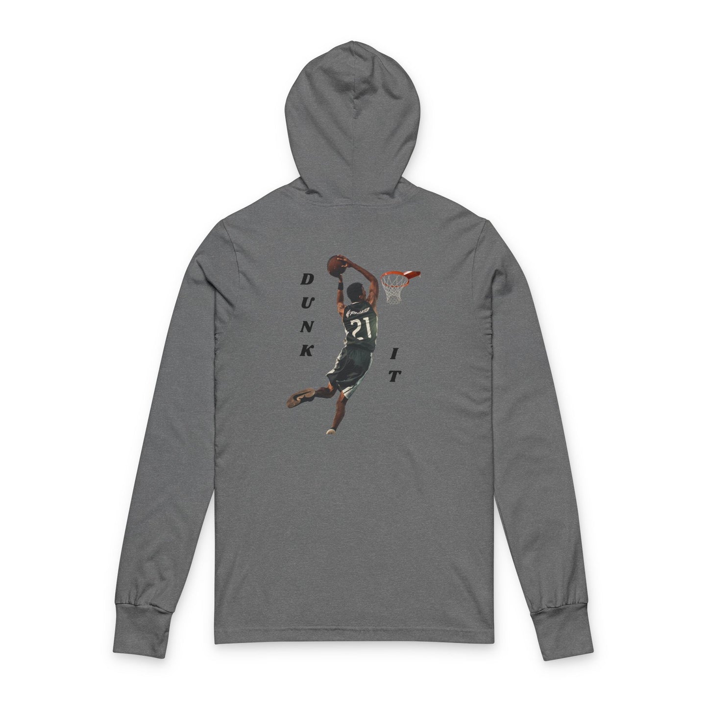 Dunk It Hoodie, Unisex Long Sleeve Tee, Basketball Gift, Sports Apparel, Casual Wear, Athleisure Top, Game Day Outfit