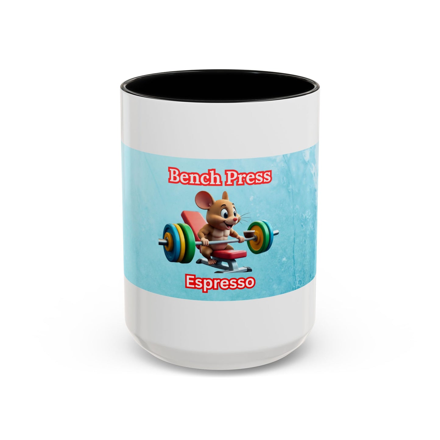 Funny Bench Press Coffee Mug for Gym Lovers, Workout Mug, Fitness Gift, Motivational Cup, Unique Espresso Cup