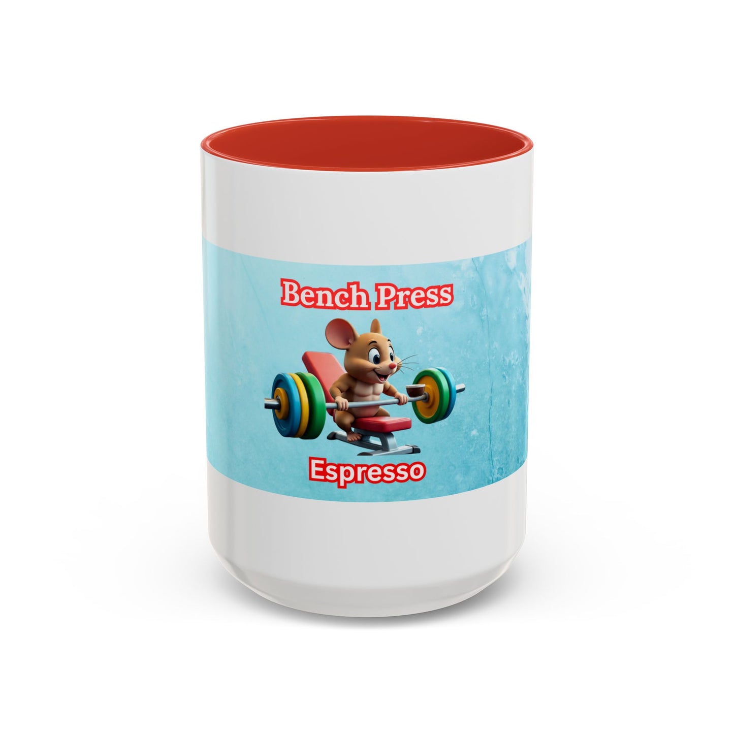 Funny Bench Press Coffee Mug for Gym Lovers, Workout Mug, Fitness Gift, Motivational Cup, Unique Espresso Cup