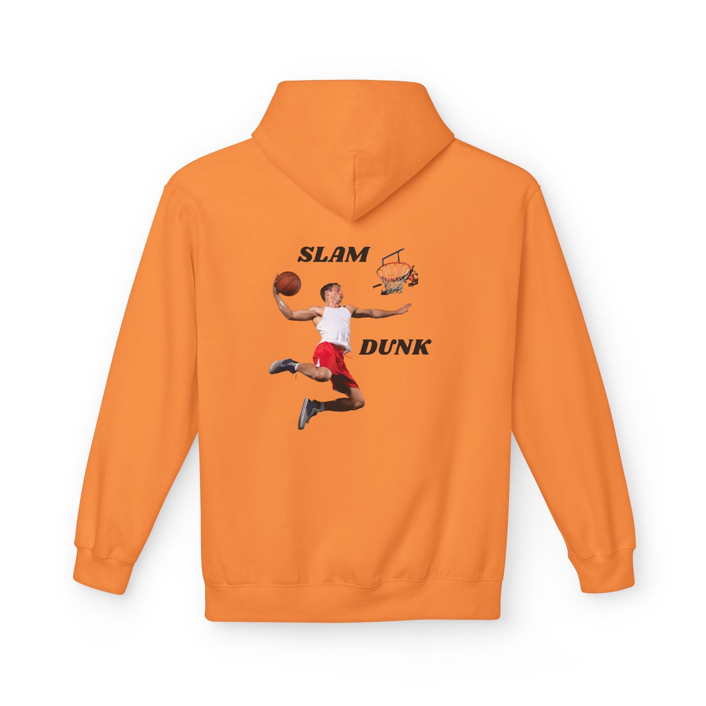 "Slam Dunk" Hoodie for Basketball Lovers, Unisex Athletic Wear, Casual Gift for Sports Fans, Cozy Fleece Pullover, Perfect for Game Days