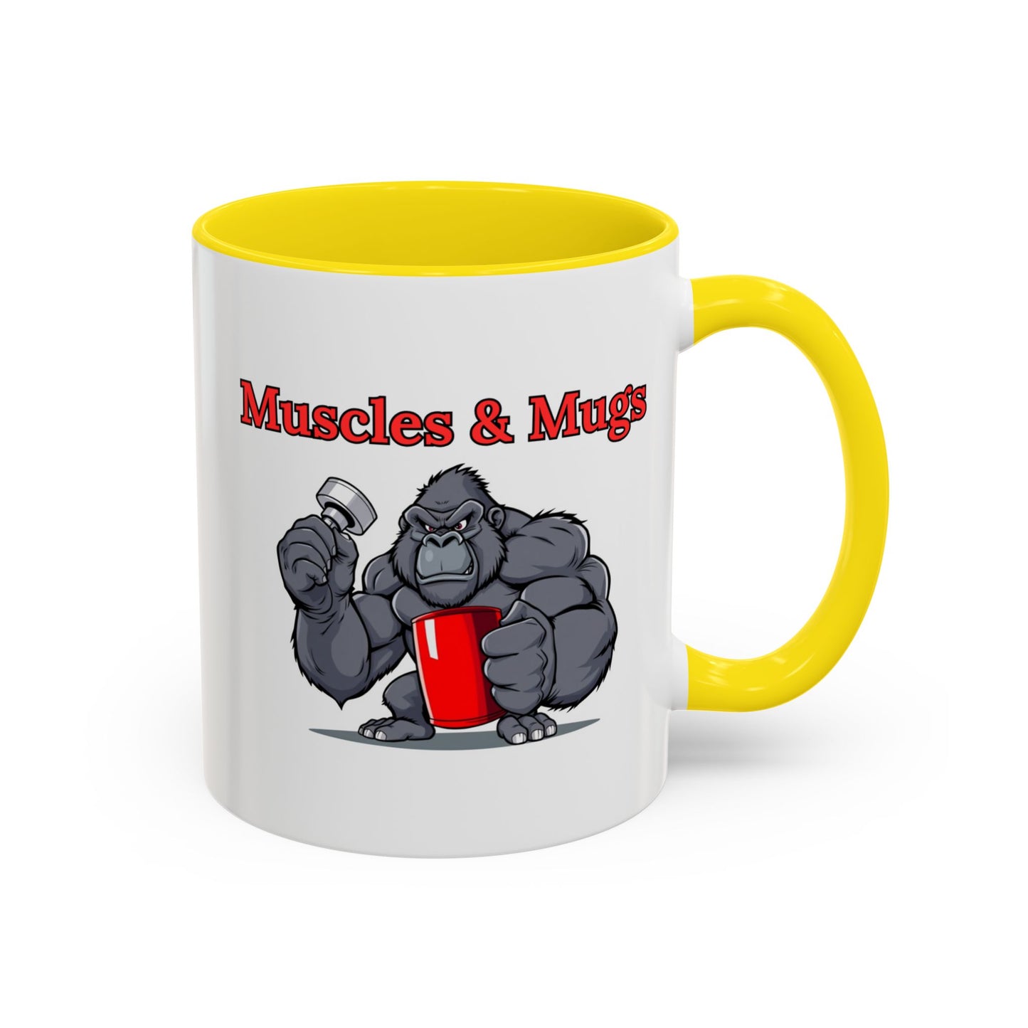 Gorilla-Themed Coffee Mug, Perfect Gift for Fitness Lovers, Gym Enthusiasts, Motivational Drinks, Fun Kitchen Decor, Unique Gift Idea