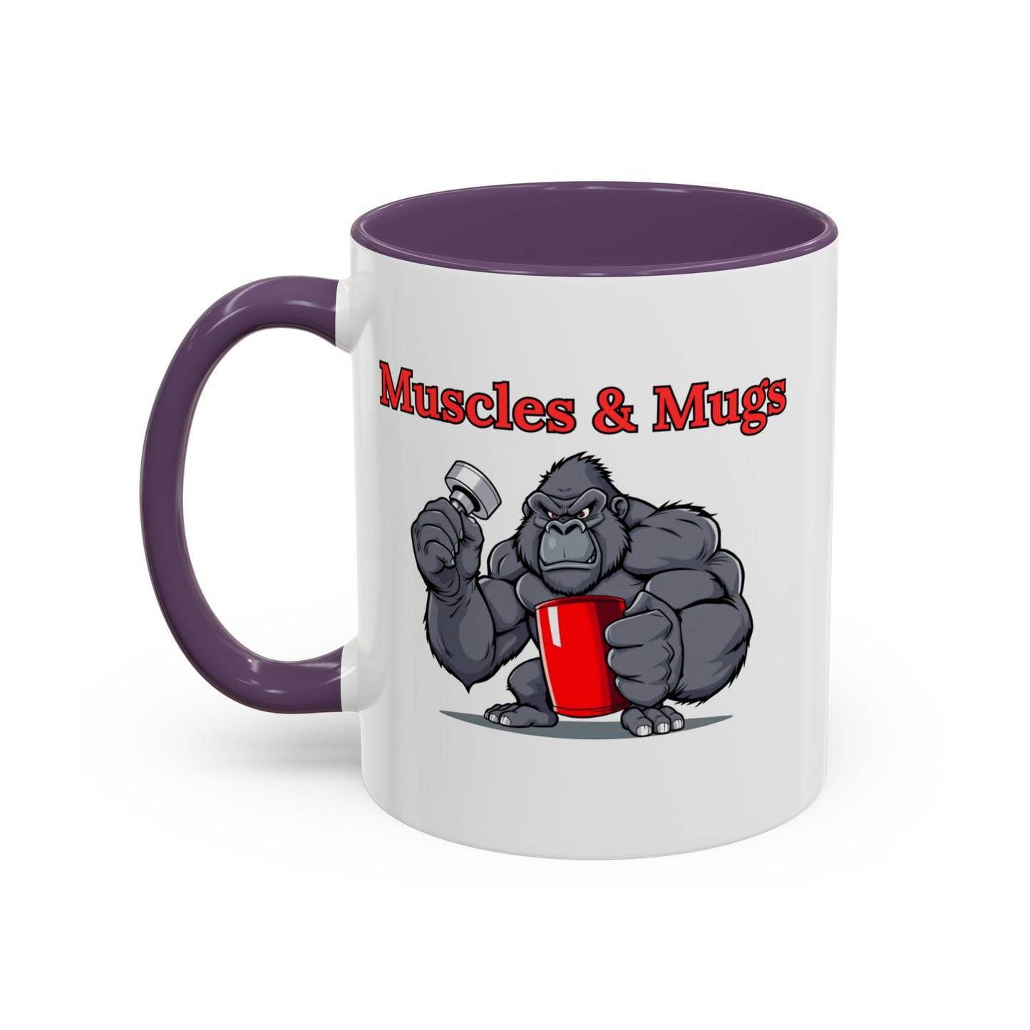 Gorilla-Themed Coffee Mug, Perfect Gift for Fitness Lovers, Gym Enthusiasts, Motivational Drinks, Fun Kitchen Decor, Unique Gift Idea