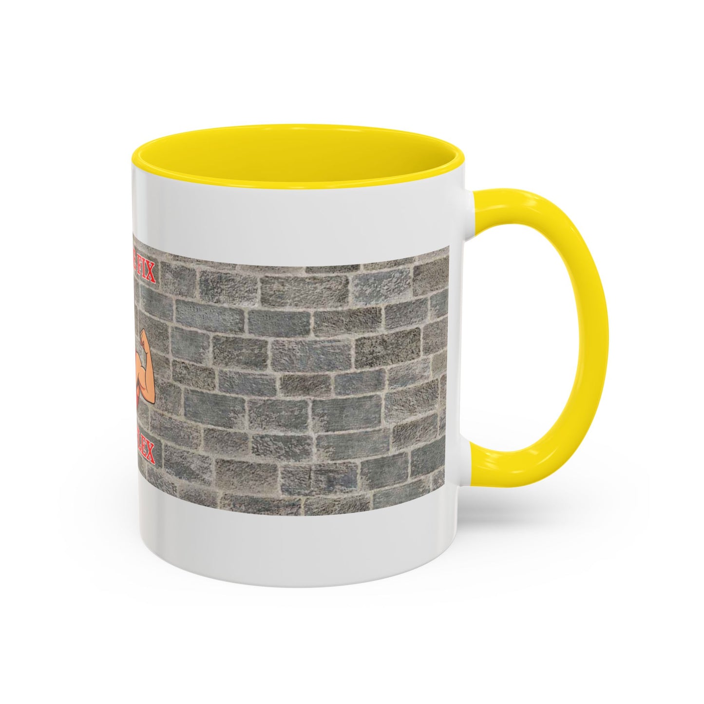 Caffeine Fix Gains Flex Coffee Mug - Fitness Mug, Gym Gift, Motivational Drinkware, Bodybuilding Accessory, Workout Coffee Cup