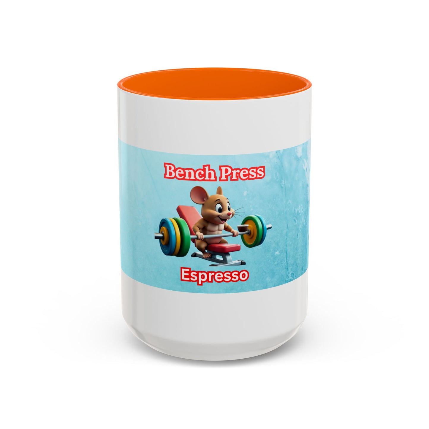 Funny Bench Press Coffee Mug for Gym Lovers, Workout Mug, Fitness Gift, Motivational Cup, Unique Espresso Cup