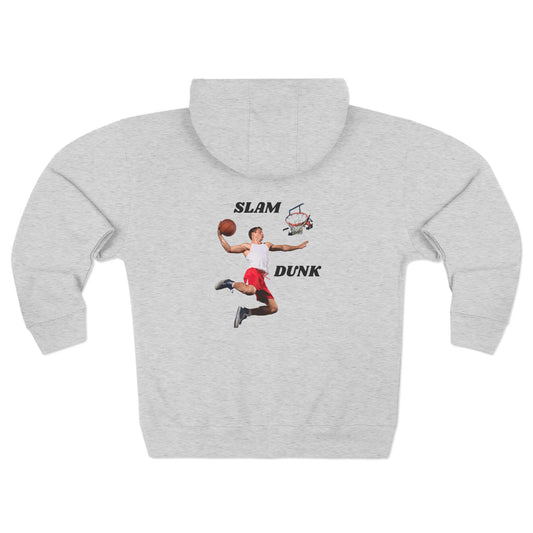 Slam Dunk Unisex Zip Hoodie | Basketball Gift, Sports Apparel, Sportswear, Casual Style, Hoodie for Him