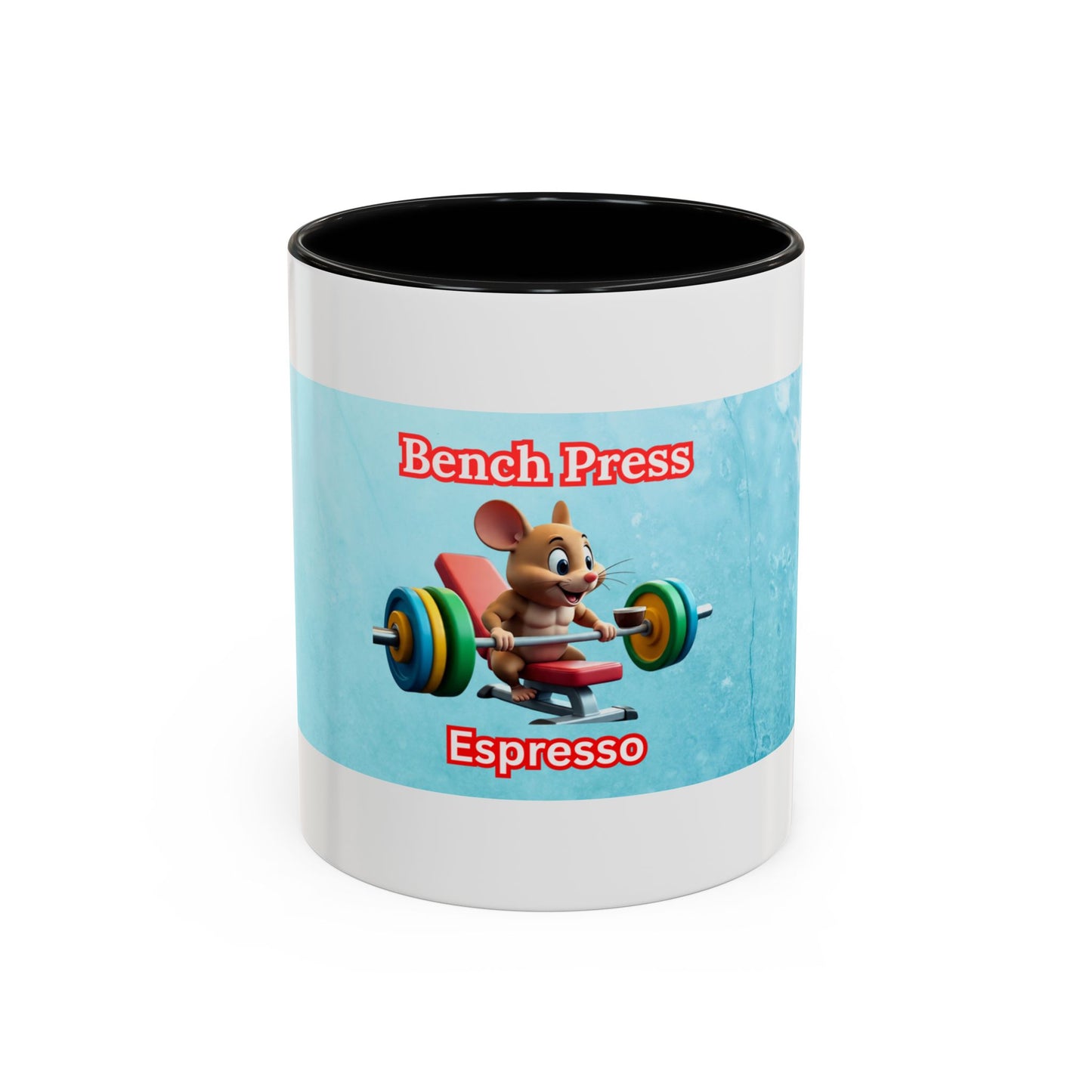 Funny Bench Press Coffee Mug for Gym Lovers, Workout Mug, Fitness Gift, Motivational Cup, Unique Espresso Cup