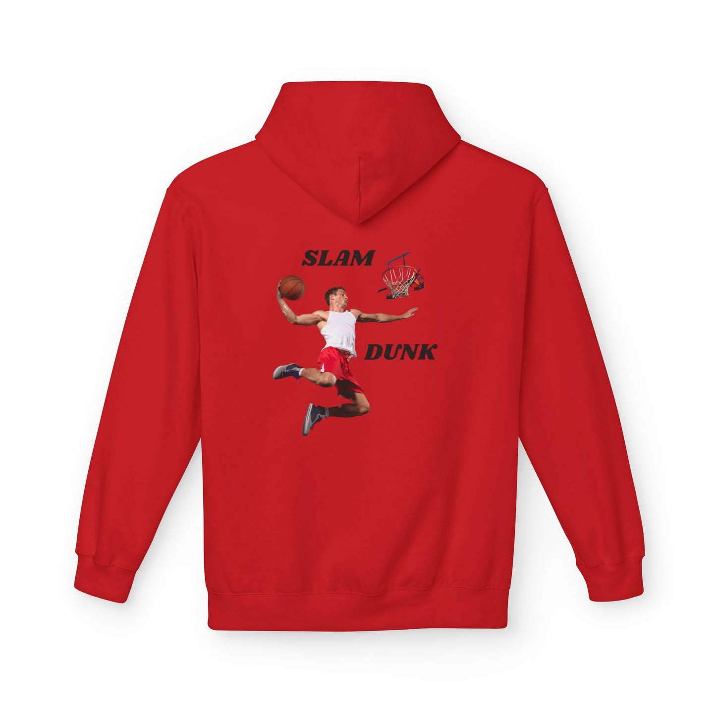 "Slam Dunk" Hoodie for Basketball Lovers, Unisex Athletic Wear, Casual Gift for Sports Fans, Cozy Fleece Pullover, Perfect for Game Days