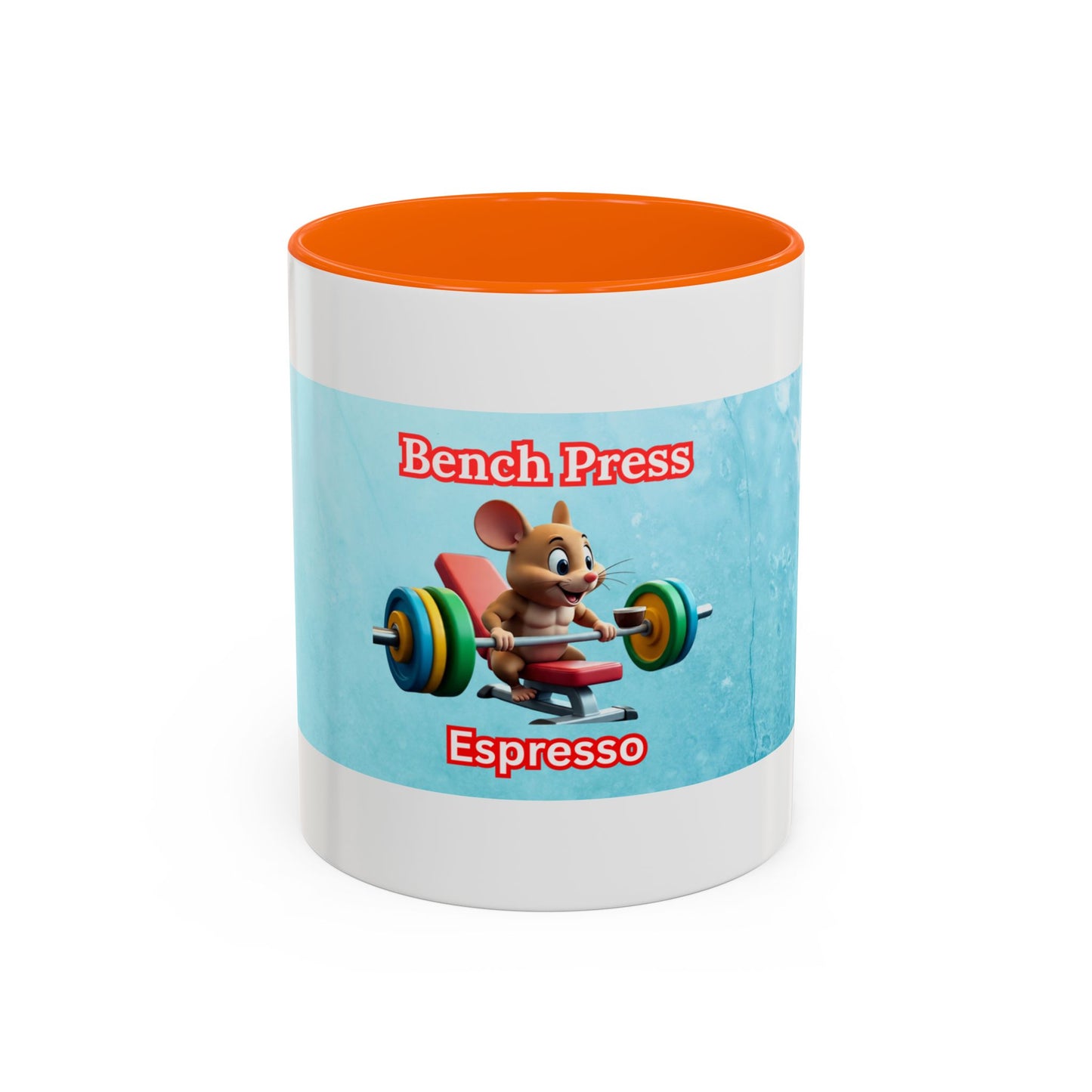 Funny Bench Press Coffee Mug for Gym Lovers, Workout Mug, Fitness Gift, Motivational Cup, Unique Espresso Cup