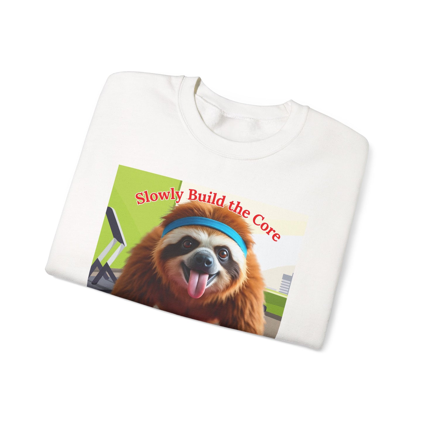 Sloth-Inspired Crewneck Sweatshirt | Motivational Gift, Funny Apparel, Workout Fashion, Gift for Sloth Lovers, Cozy Lounge Wear