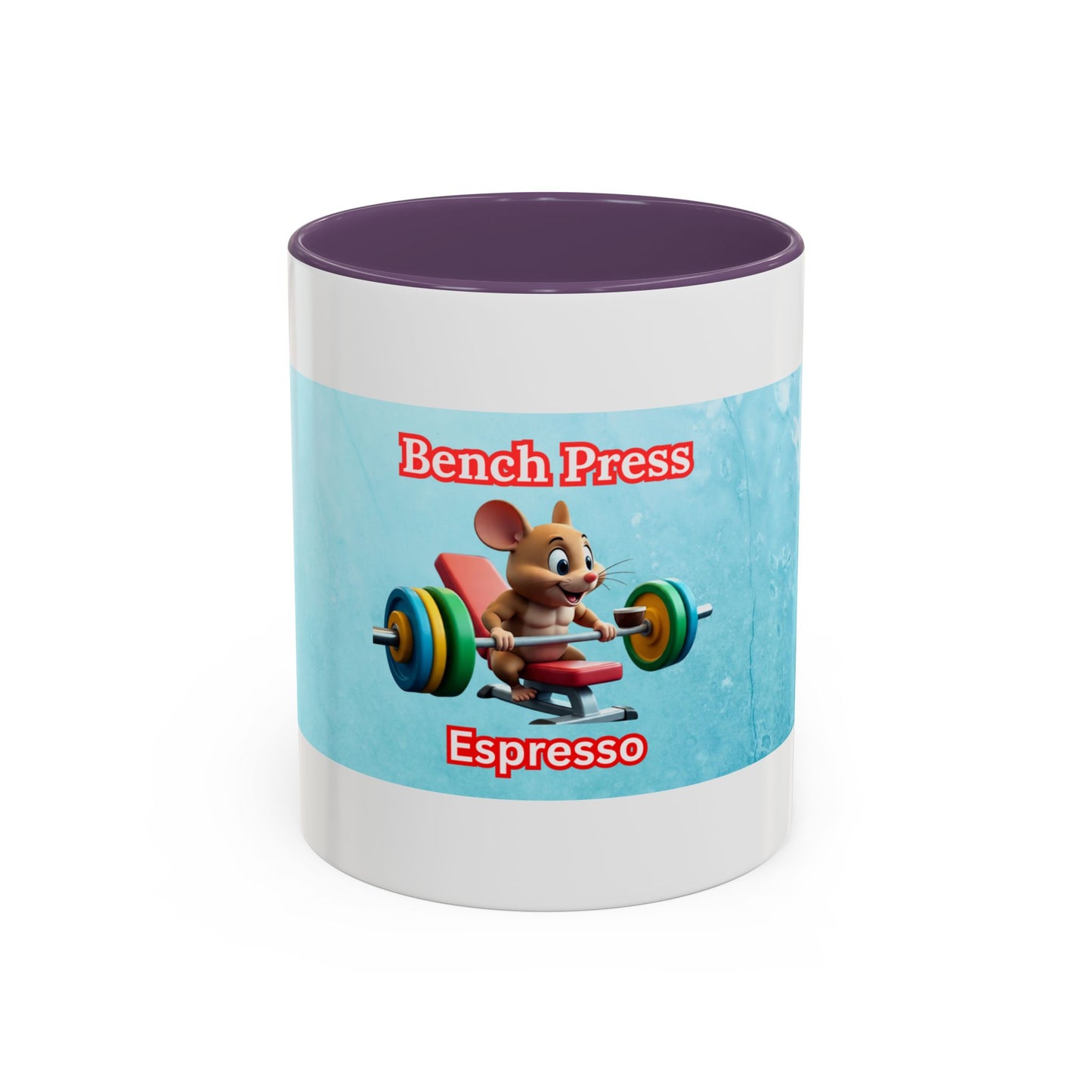 Funny Bench Press Coffee Mug for Gym Lovers, Workout Mug, Fitness Gift, Motivational Cup, Unique Espresso Cup