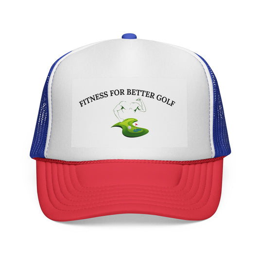 Fitness Golf Trucker Cap - Stylish Golf Gear, Outdoor Adventures Hat, Gift for Golfers, Sportswear Accessories, Fitness Cap