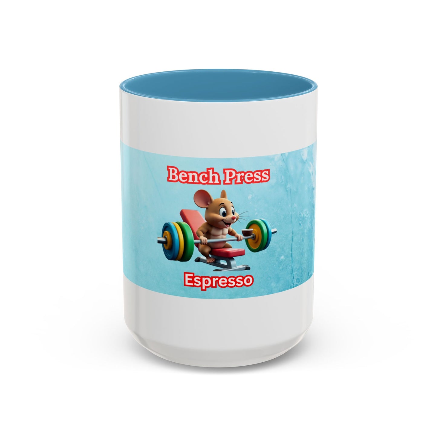 Funny Bench Press Coffee Mug for Gym Lovers, Workout Mug, Fitness Gift, Motivational Cup, Unique Espresso Cup