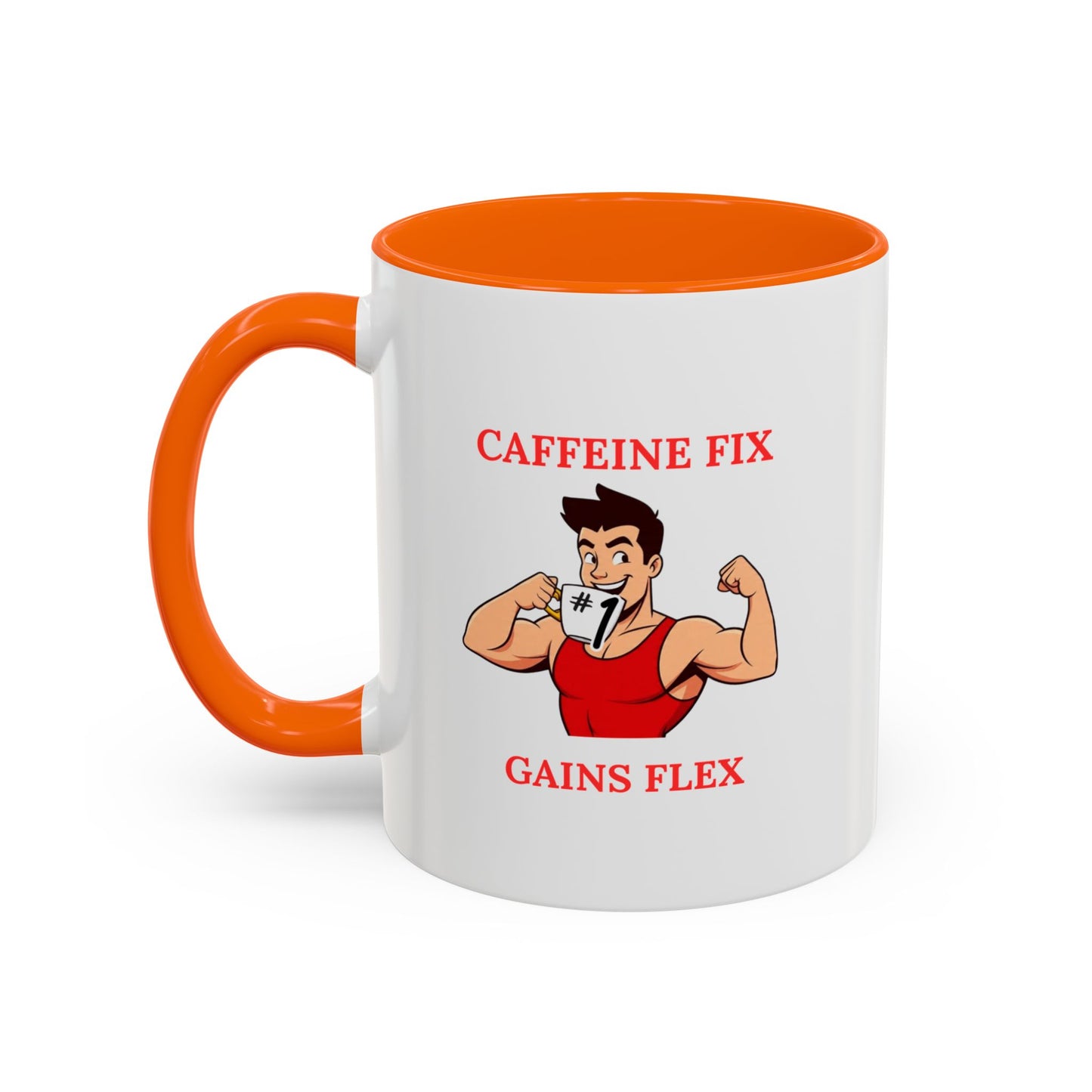 Fitness-Themed Coffee Mug - Caffeine Fix Gains Flex, Gift for Gym Lovers, Motivational Mug, Workout Coffee Cup, Beverage Container, [...]