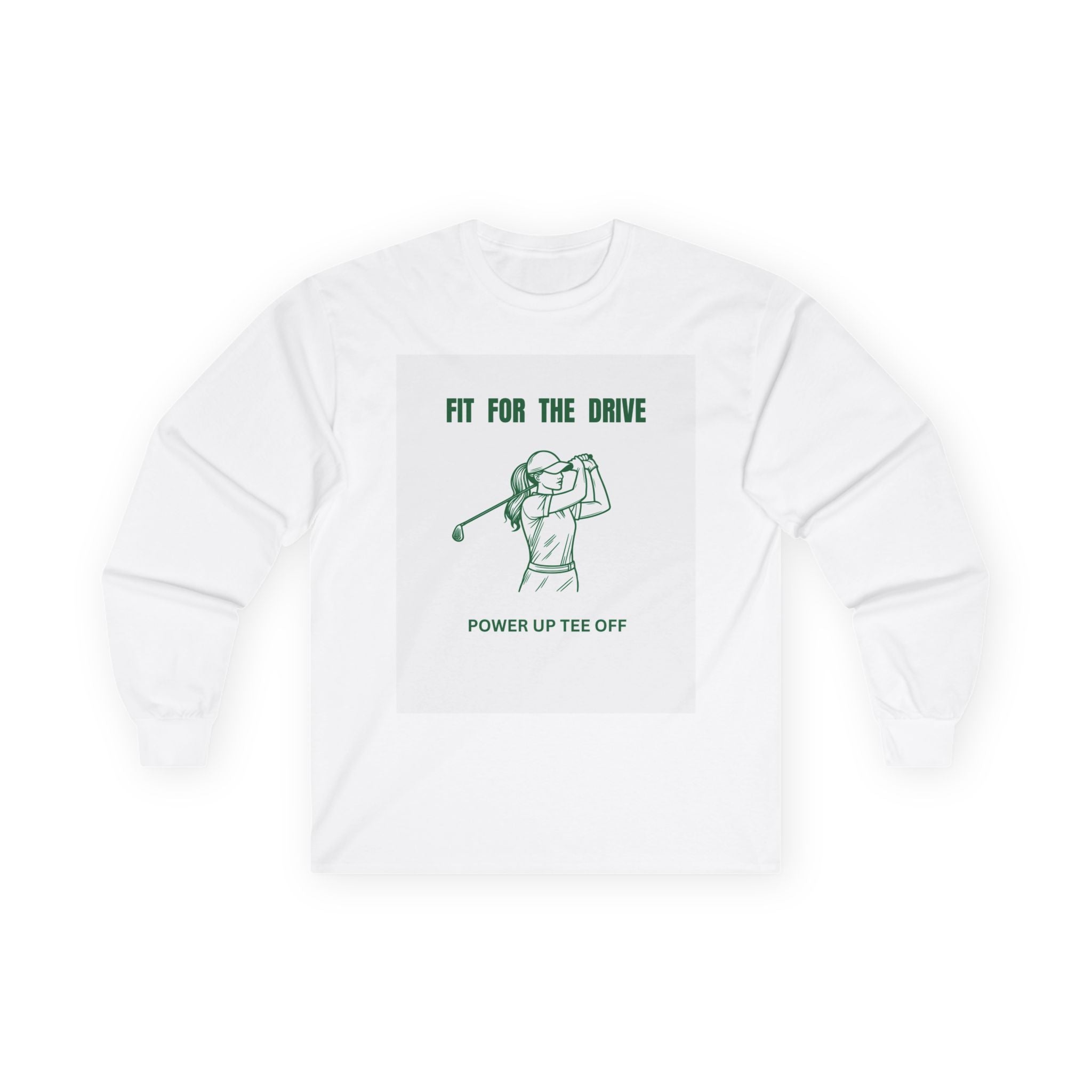 Golf Motivational Long Sleeve Tee, Perfect Gift for Golf Lovers, Unisex Sportswear, Fitness Apparel, Casual Wear, Birthday Present