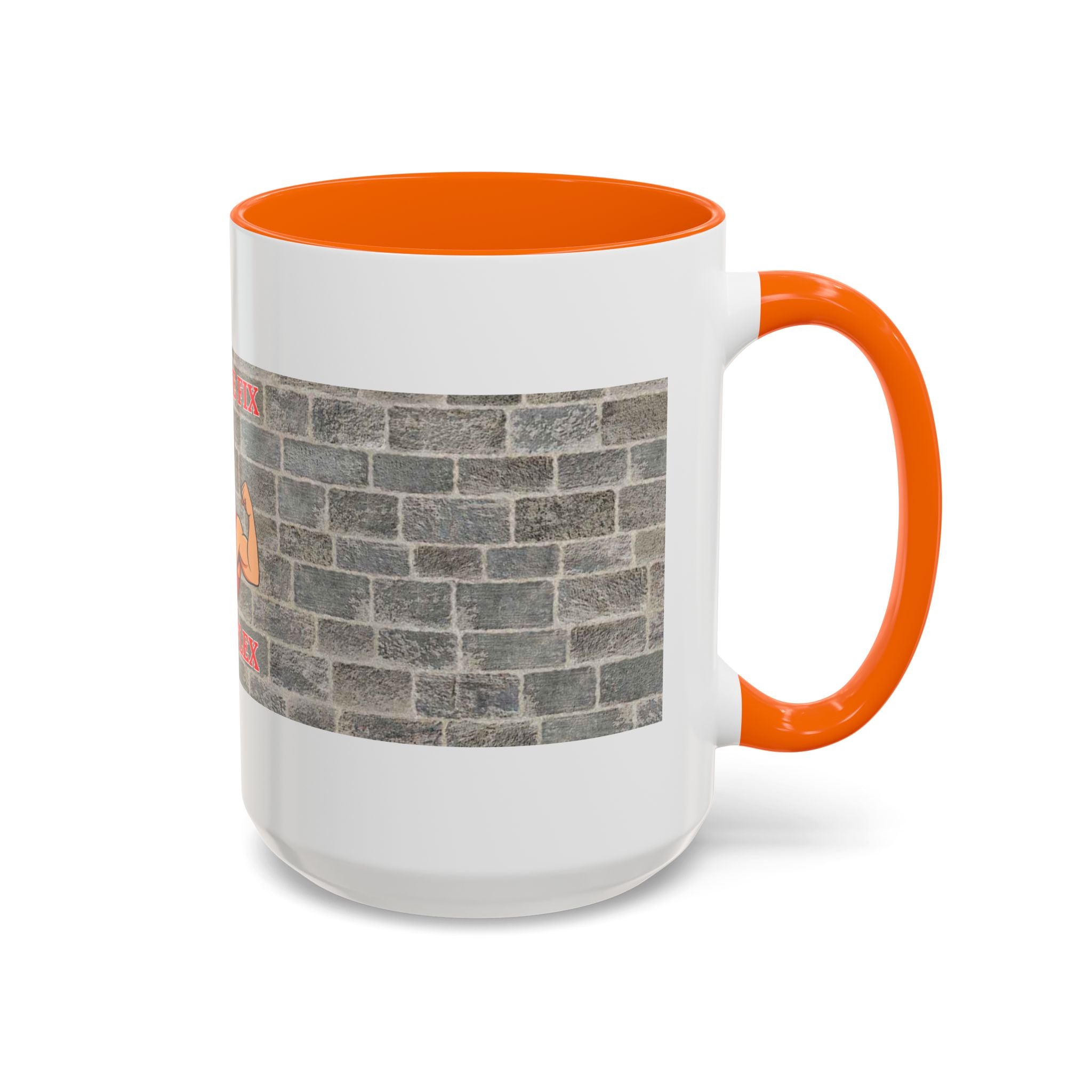 Caffeine Fix Gains Flex Coffee Mug - Fitness Mug, Gym Gift, Motivational Drinkware, Bodybuilding Accessory, Workout Coffee Cup