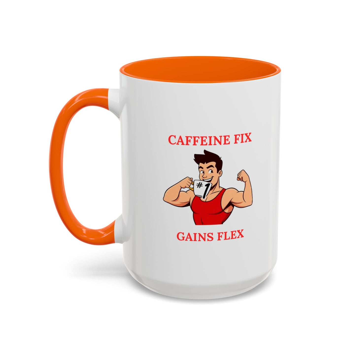 Fitness-Themed Coffee Mug - Caffeine Fix Gains Flex, Gift for Gym Lovers, Motivational Mug, Workout Coffee Cup, Beverage Container, [...]