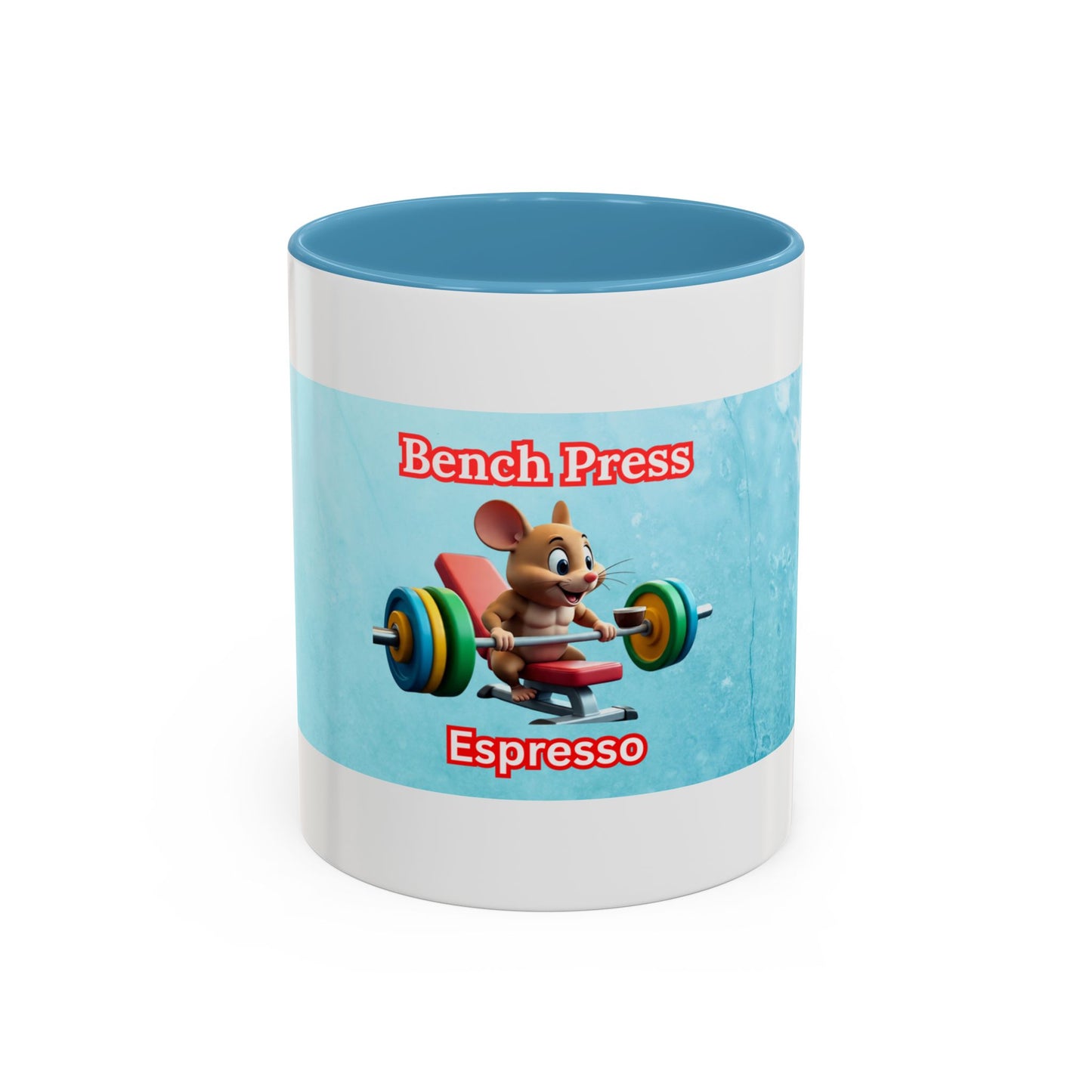 Funny Bench Press Coffee Mug for Gym Lovers, Workout Mug, Fitness Gift, Motivational Cup, Unique Espresso Cup