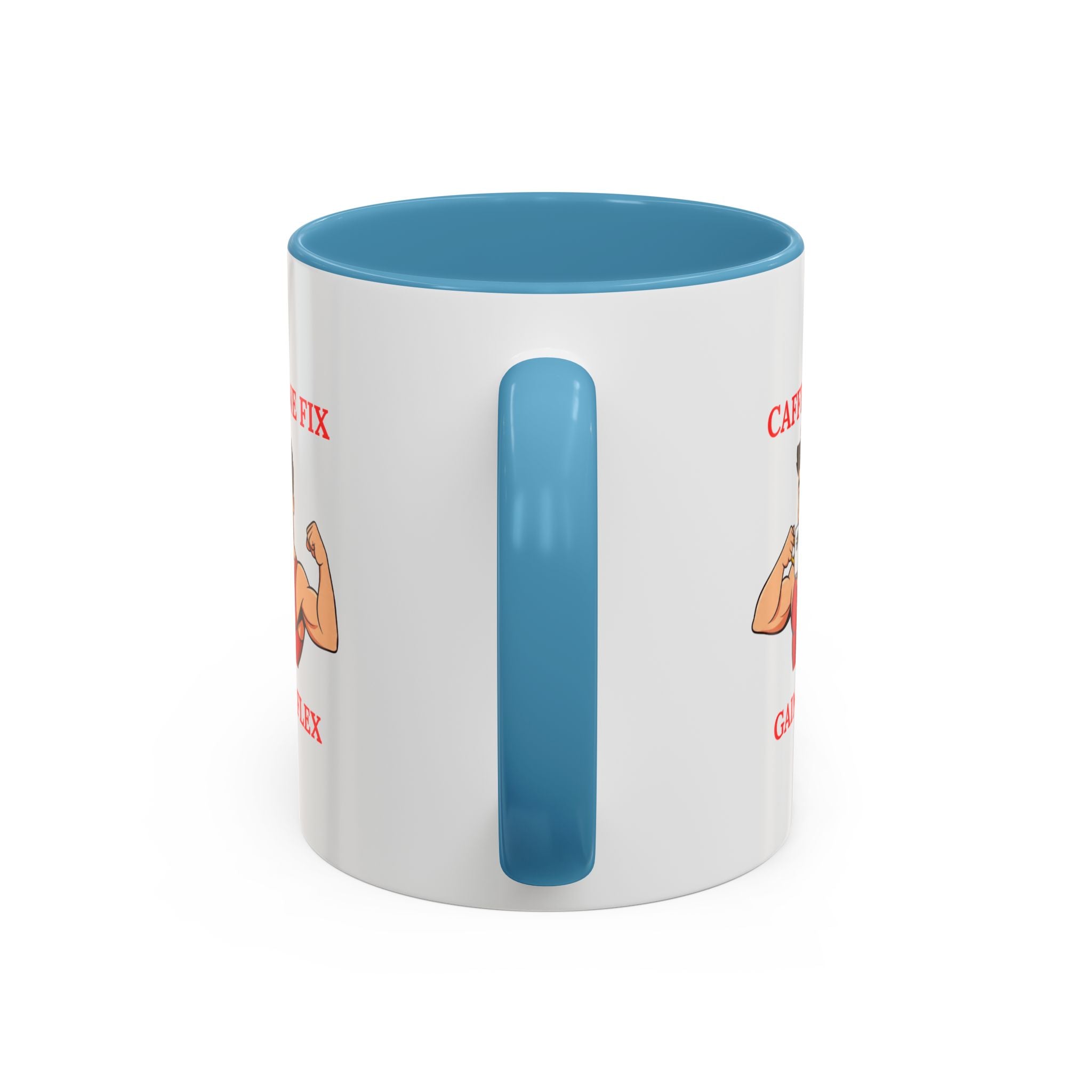 Fitness-Themed Coffee Mug - Caffeine Fix Gains Flex, Gift for Gym Lovers, Motivational Mug, Workout Coffee Cup, Beverage Container, [...]