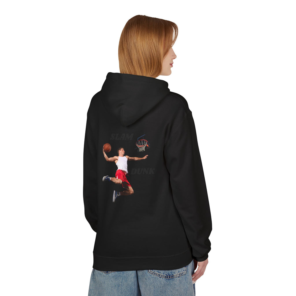 Slam Dunk Hoodie for Basketball Lovers, Unisex Athletic Wear, Casual Gift for Sports Fans, Cozy Fleece Pullover, Perfect for Game Days