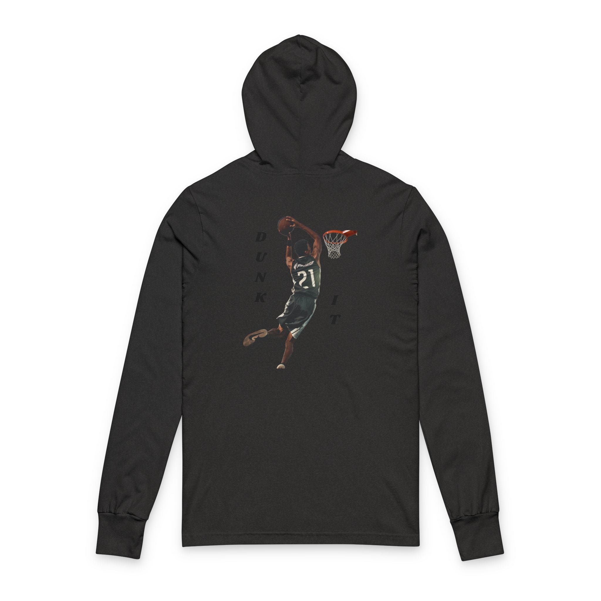 Dunk It Hoodie, Unisex Long Sleeve Tee, Basketball Gift, Sports Apparel, Casual Wear, Athleisure Top, Game Day Outfit
