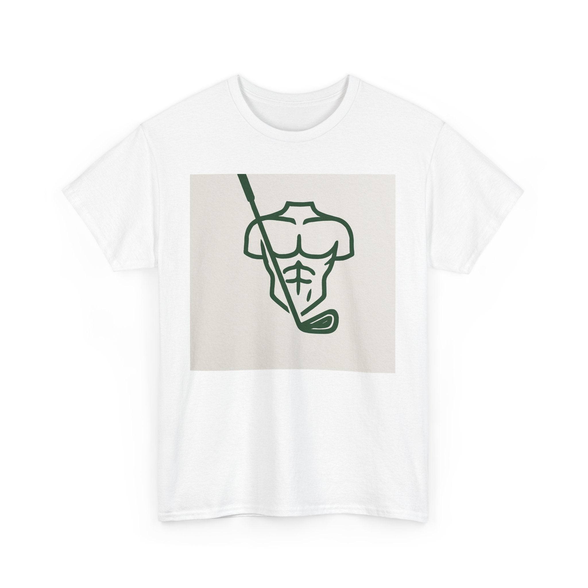 Muscle Golf Tee - Unisex Heavy Cotton Tee for Golf Lovers, Workout, Fitness Gift, Sports Apparel, Casual Wear
