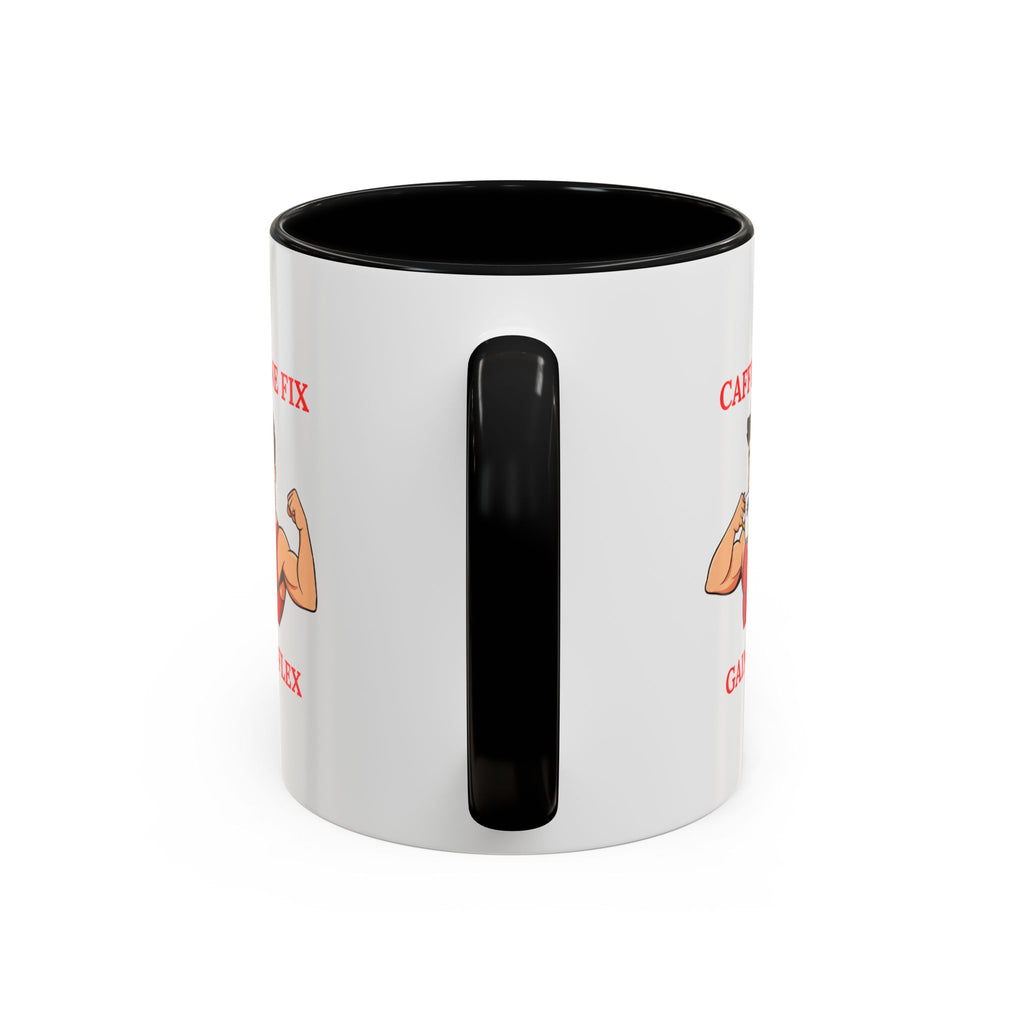 Fitness-Themed Coffee Mug - Caffeine Fix Gains Flex, Gift for Gym Lovers, Motivational Mug, Workout Coffee Cup, Beverage Container, [...]