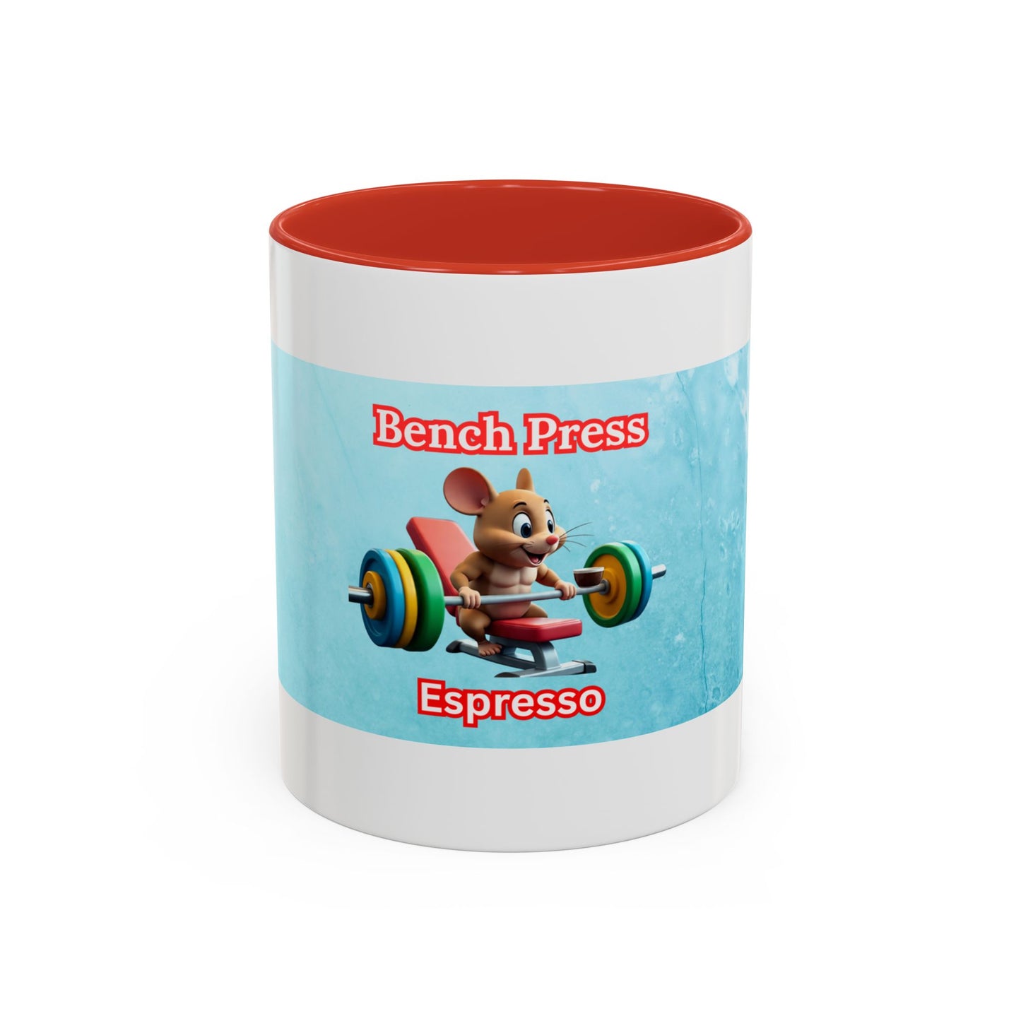 Funny Bench Press Coffee Mug for Gym Lovers, Workout Mug, Fitness Gift, Motivational Cup, Unique Espresso Cup