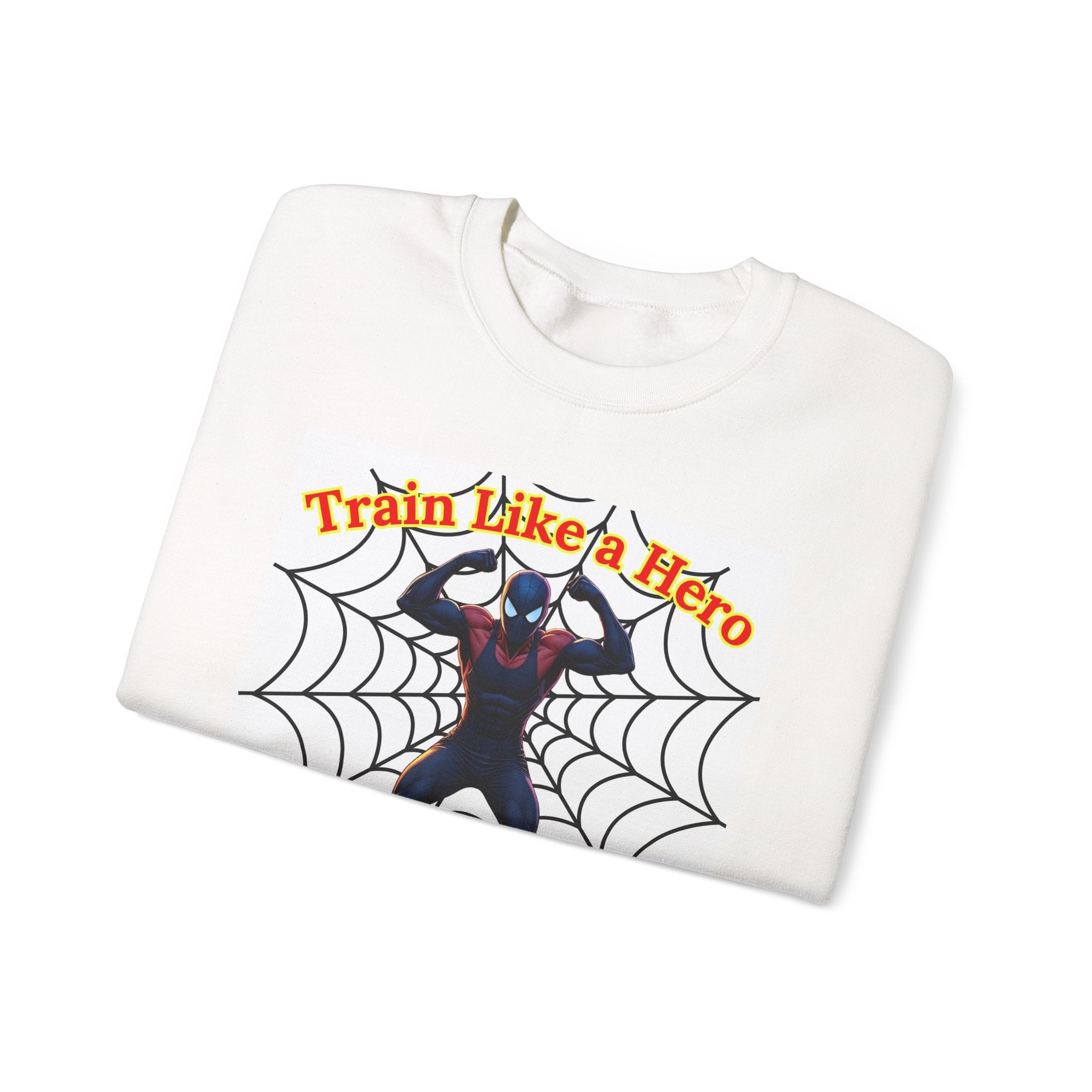 Hero-Inspired Sweatshirt: Train Like a Hero, Gift for Gamers, Cosplay, Fitness Motivation, Cozy Lounge Wear