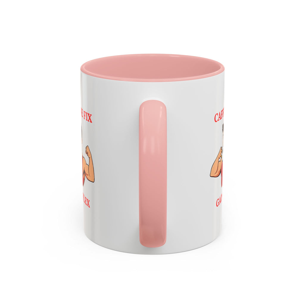 Fitness-Themed Coffee Mug - Caffeine Fix Gains Flex, Gift for Gym Lovers, Motivational Mug, Workout Coffee Cup, Beverage Container, [...]