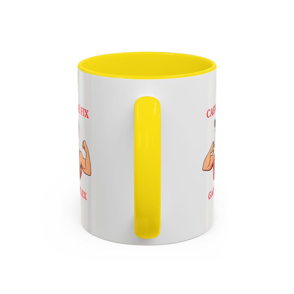 Fitness-Themed Coffee Mug - Caffeine Fix Gains Flex, Gift for Gym Lovers, Motivational Mug, Workout Coffee Cup, Beverage Container, [...]
