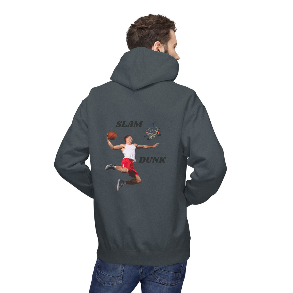 Slam Dunk Hoodie for Basketball Lovers, Unisex Athletic Wear, Casual Gift for Sports Fans, Cozy Fleece Pullover, Perfect for Game Days