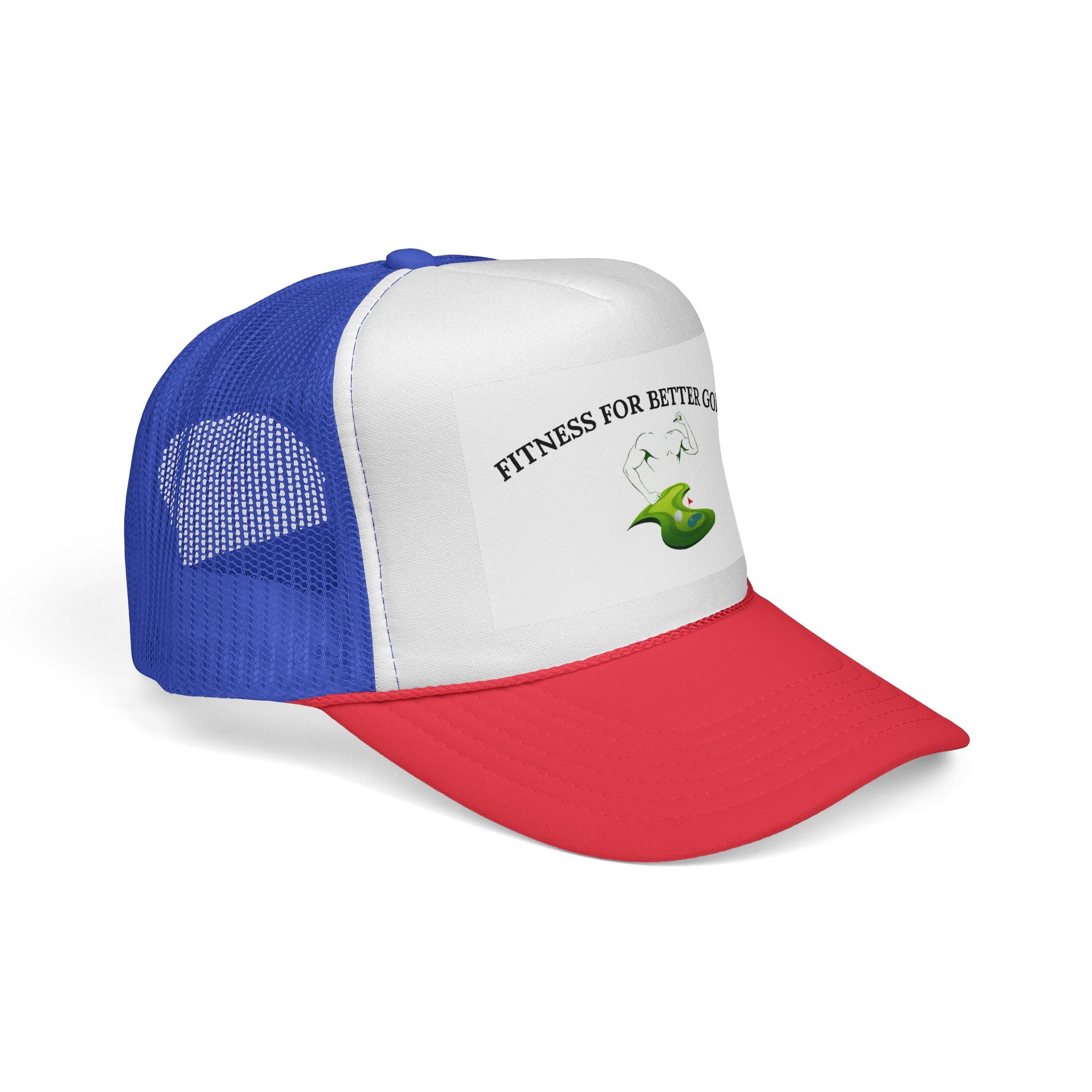 Fitness Golf Trucker Cap - Stylish Golf Gear, Outdoor Adventures Hat, Gift for Golfers, Sportswear Accessories, Fitness Cap