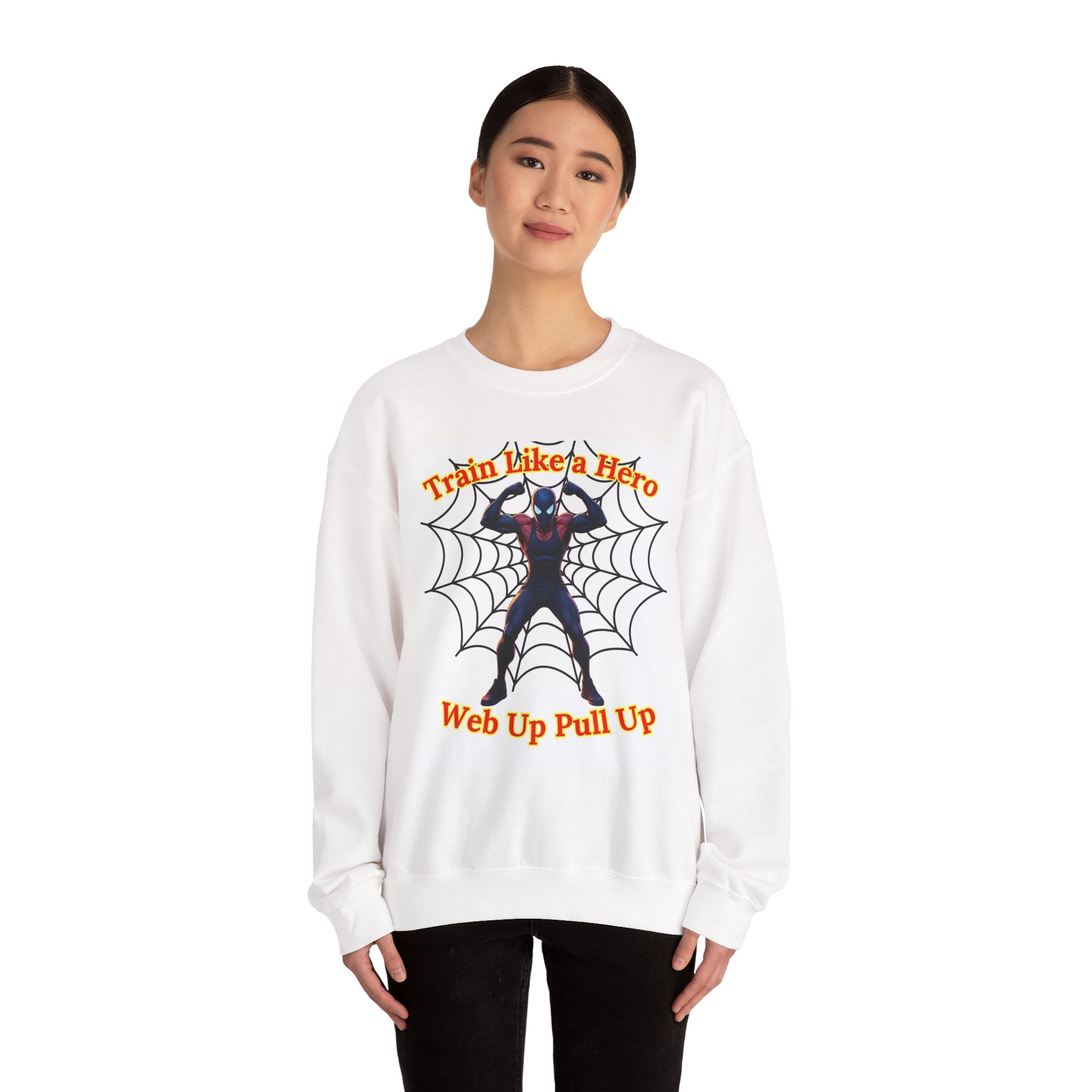 Hero-Inspired Sweatshirt: Train Like a Hero, Gift for Gamers, Cosplay, Fitness Motivation, Cozy Lounge Wear
