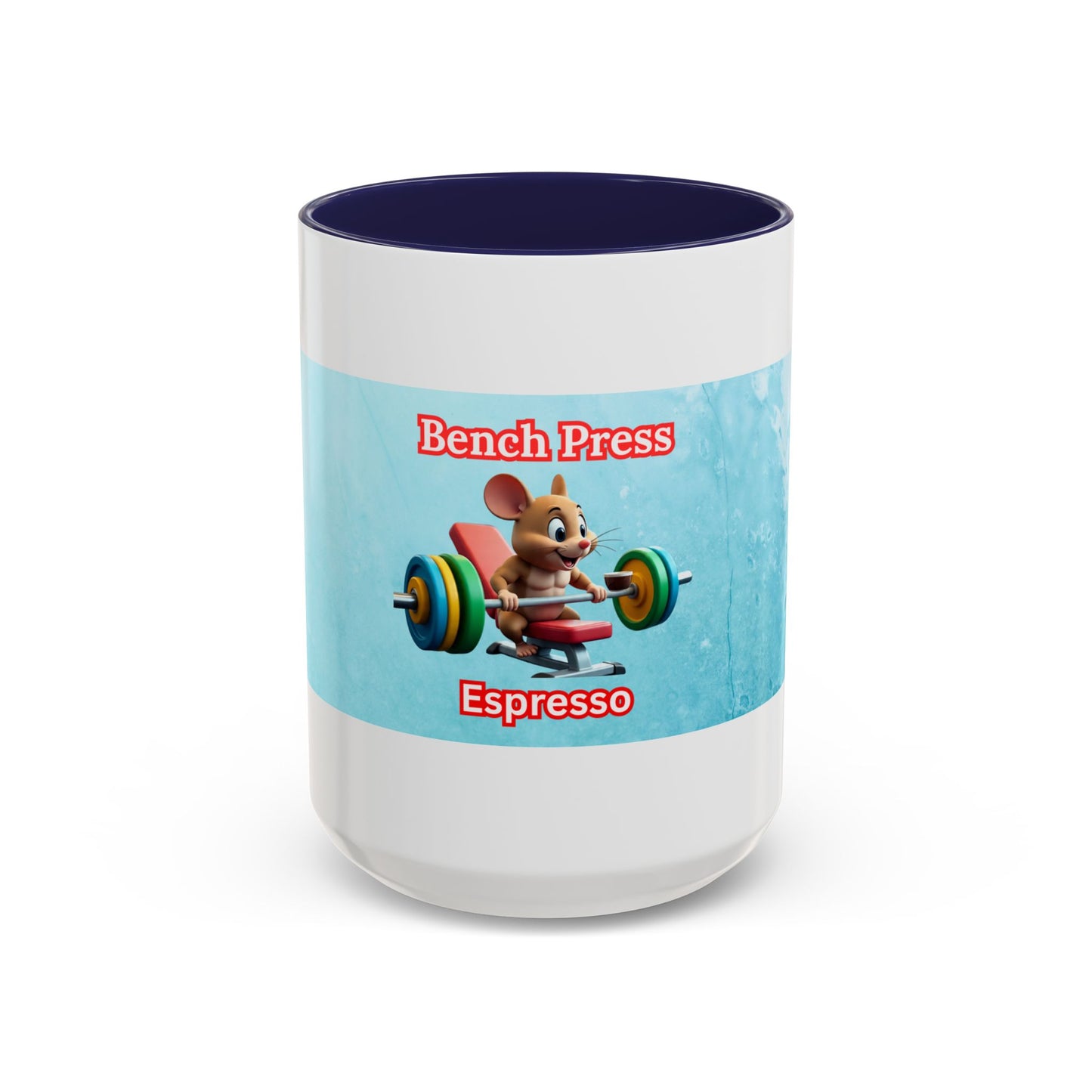 Funny Bench Press Coffee Mug for Gym Lovers, Workout Mug, Fitness Gift, Motivational Cup, Unique Espresso Cup