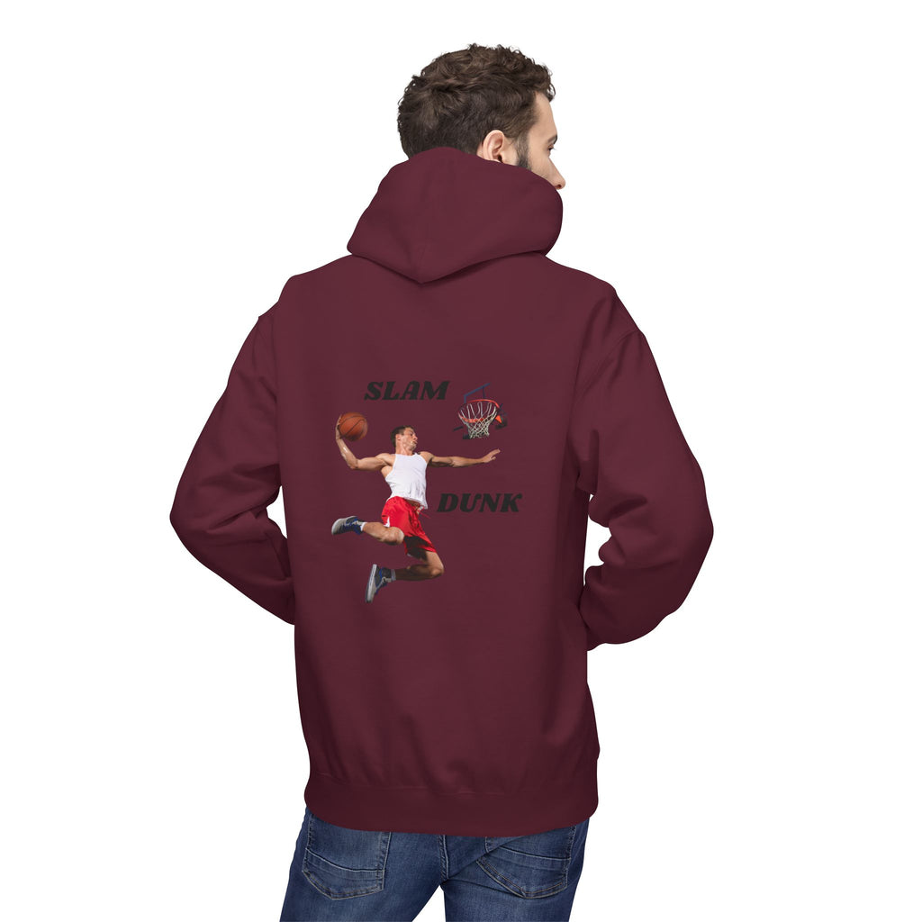 Slam Dunk Hoodie for Basketball Lovers, Unisex Athletic Wear, Casual Gift for Sports Fans, Cozy Fleece Pullover, Perfect for Game Days