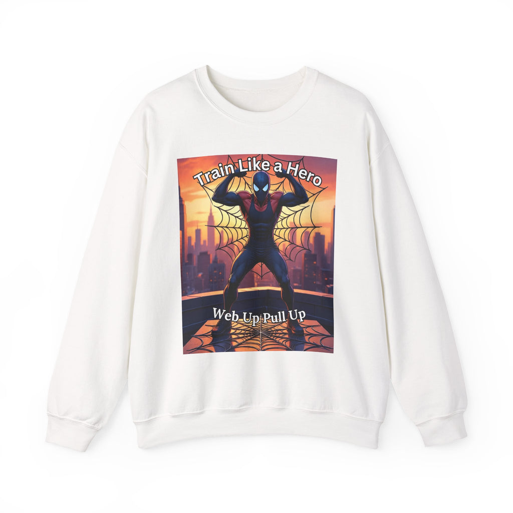 Hero-Themed Crewneck Sweatshirt, Cozy Graphic Sweatshirt, Gift for Gamers, Casual Wear, Training Motivation Apparel
