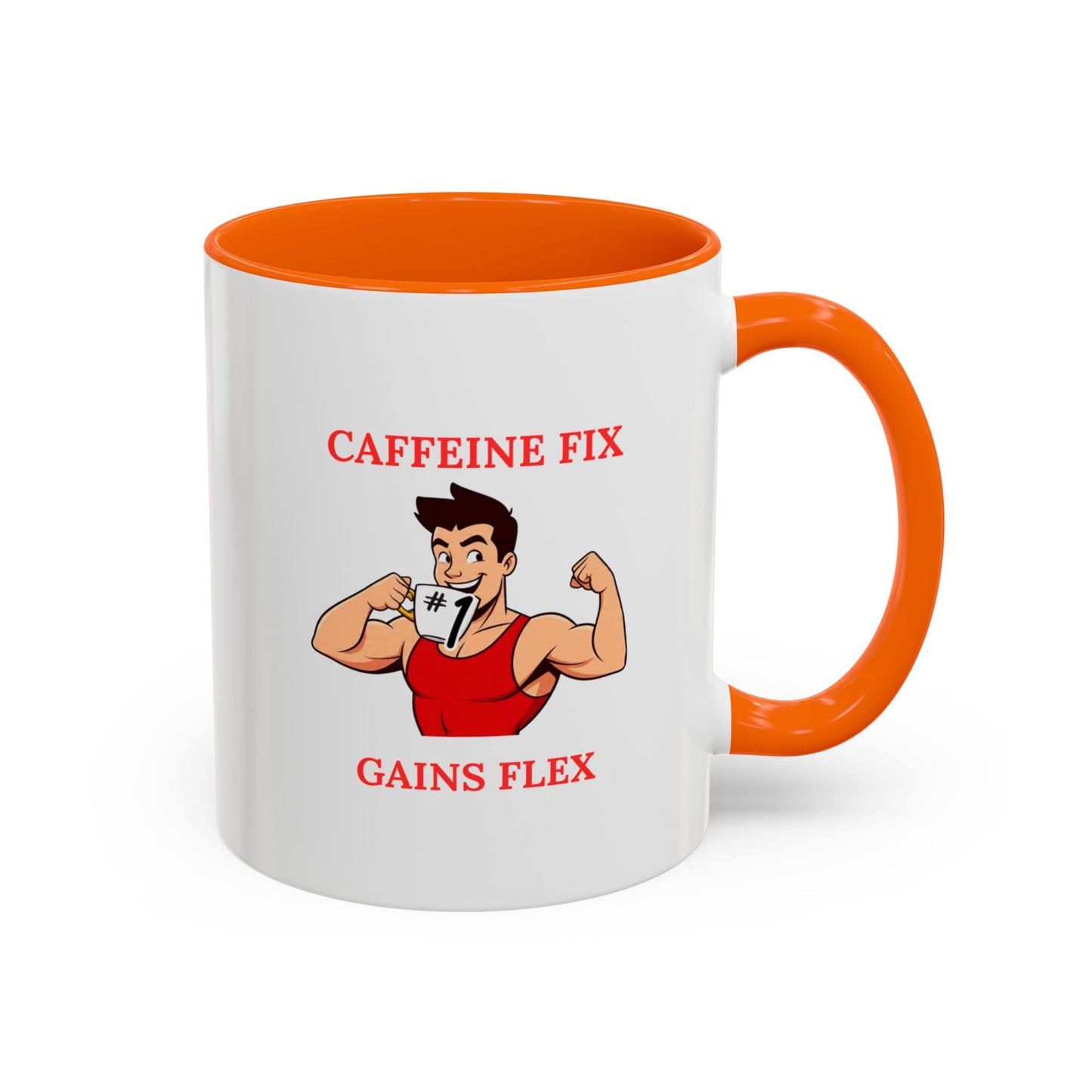 Fitness-Themed Coffee Mug - Caffeine Fix Gains Flex, Gift for Gym Lovers, Motivational Mug, Workout Coffee Cup, Beverage Container, [...]