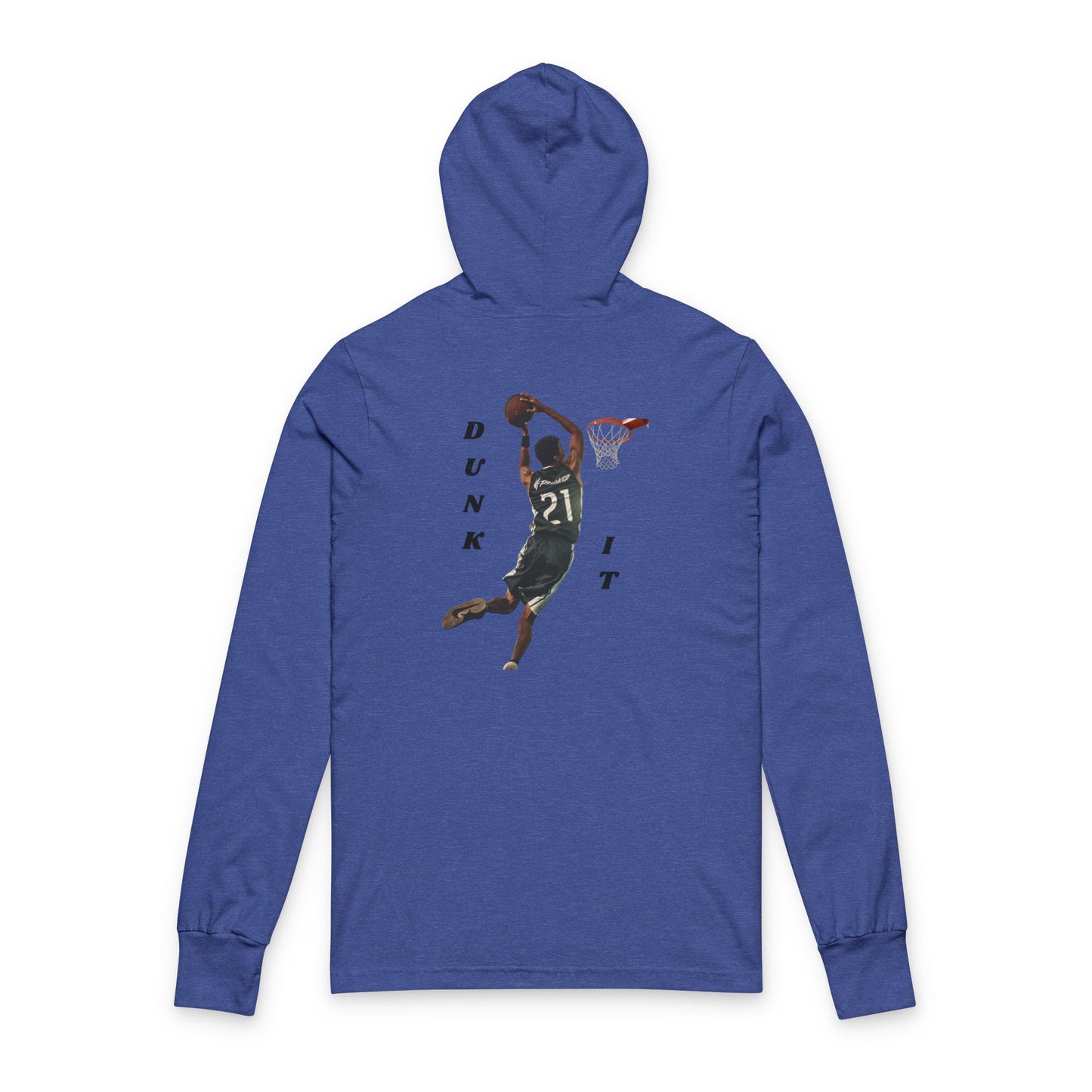 Dunk It Hoodie, Unisex Long Sleeve Tee, Basketball Gift, Sports Apparel, Casual Wear, Athleisure Top, Game Day Outfit