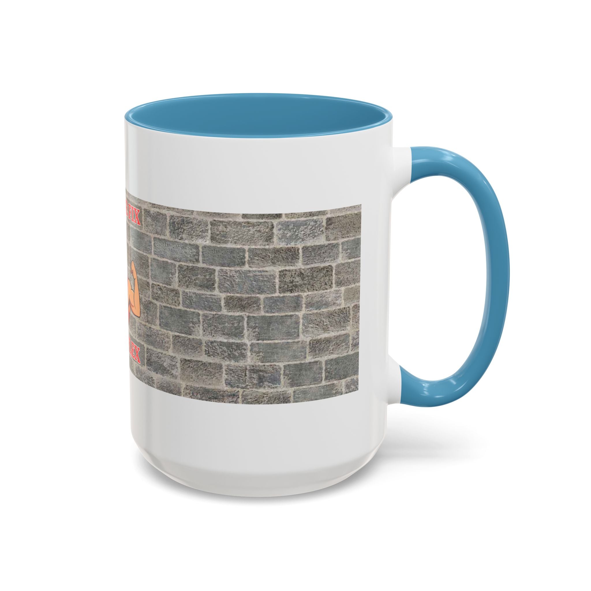 Caffeine Fix Gains Flex Coffee Mug - Fitness Mug, Gym Gift, Motivational Drinkware, Bodybuilding Accessory, Workout Coffee Cup