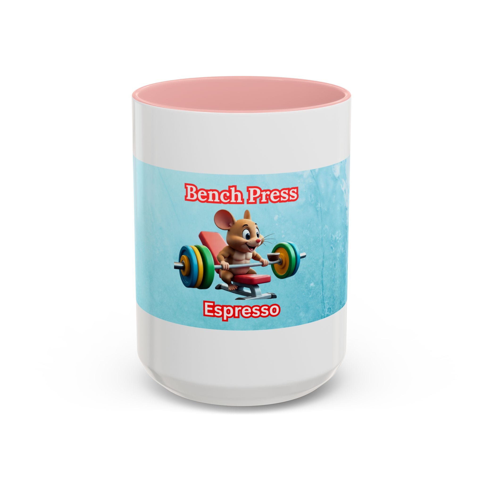 Funny Bench Press Coffee Mug for Gym Lovers, Workout Mug, Fitness Gift, Motivational Cup, Unique Espresso Cup