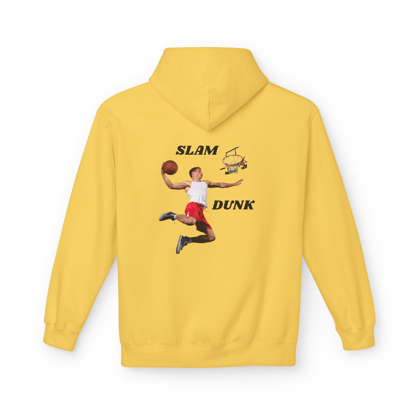 "Slam Dunk" Hoodie for Basketball Lovers, Unisex Athletic Wear, Casual Gift for Sports Fans, Cozy Fleece Pullover, Perfect for Game Days
