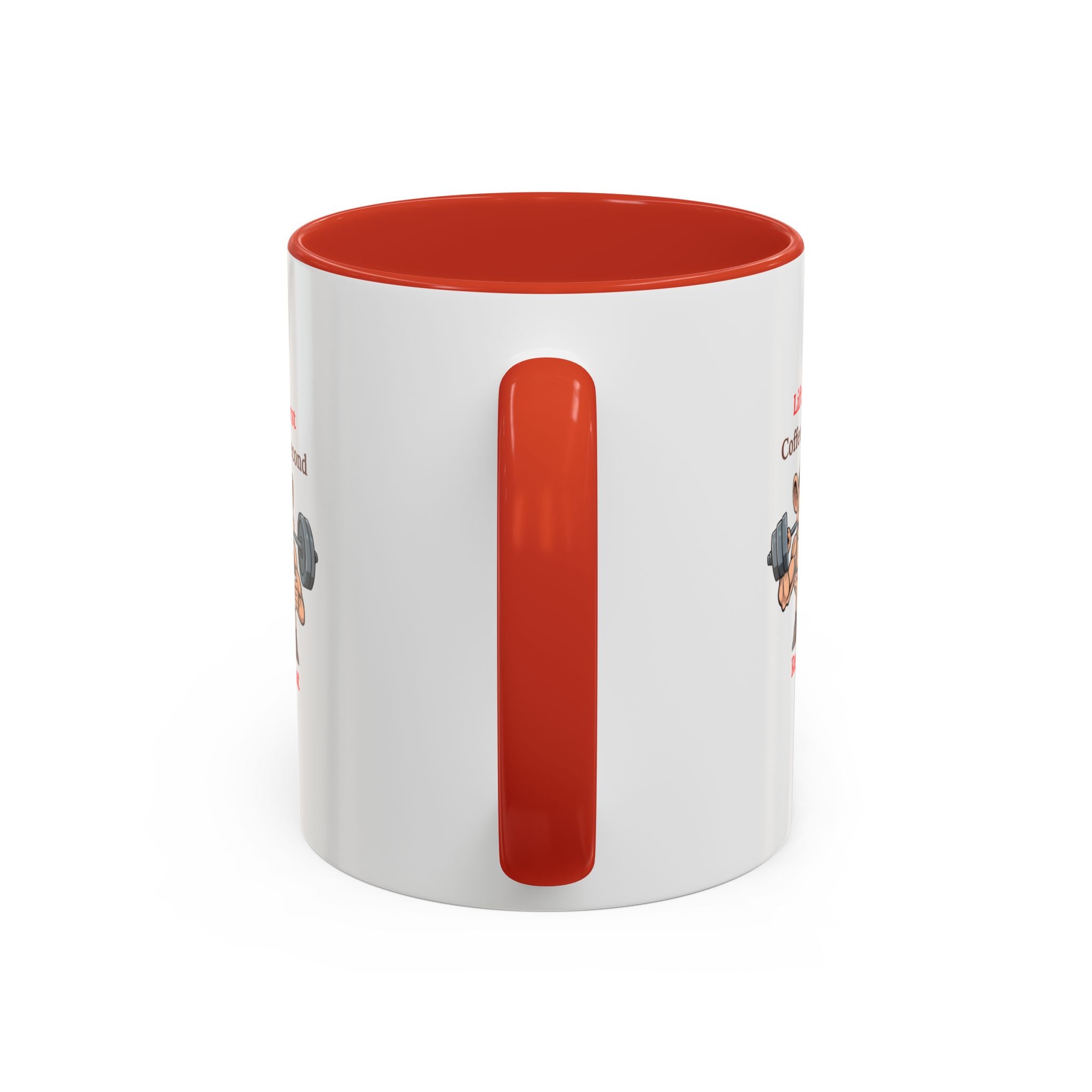 Lift First Coffee Second Mug - Fun Gym Motivational Coffee Cup for Fitness Lovers, Workout Gifts, Home Office Drinkware, Weightlifting Humor