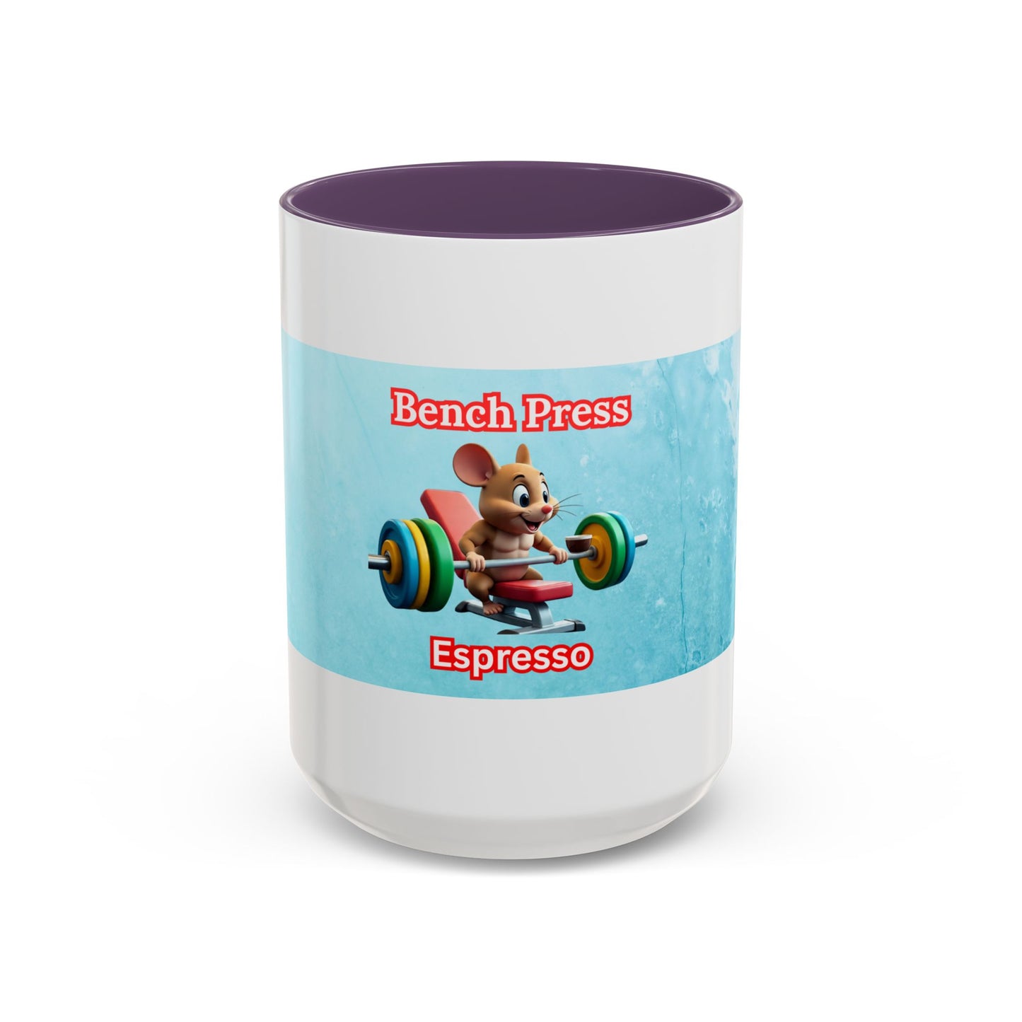 Funny Bench Press Coffee Mug for Gym Lovers, Workout Mug, Fitness Gift, Motivational Cup, Unique Espresso Cup